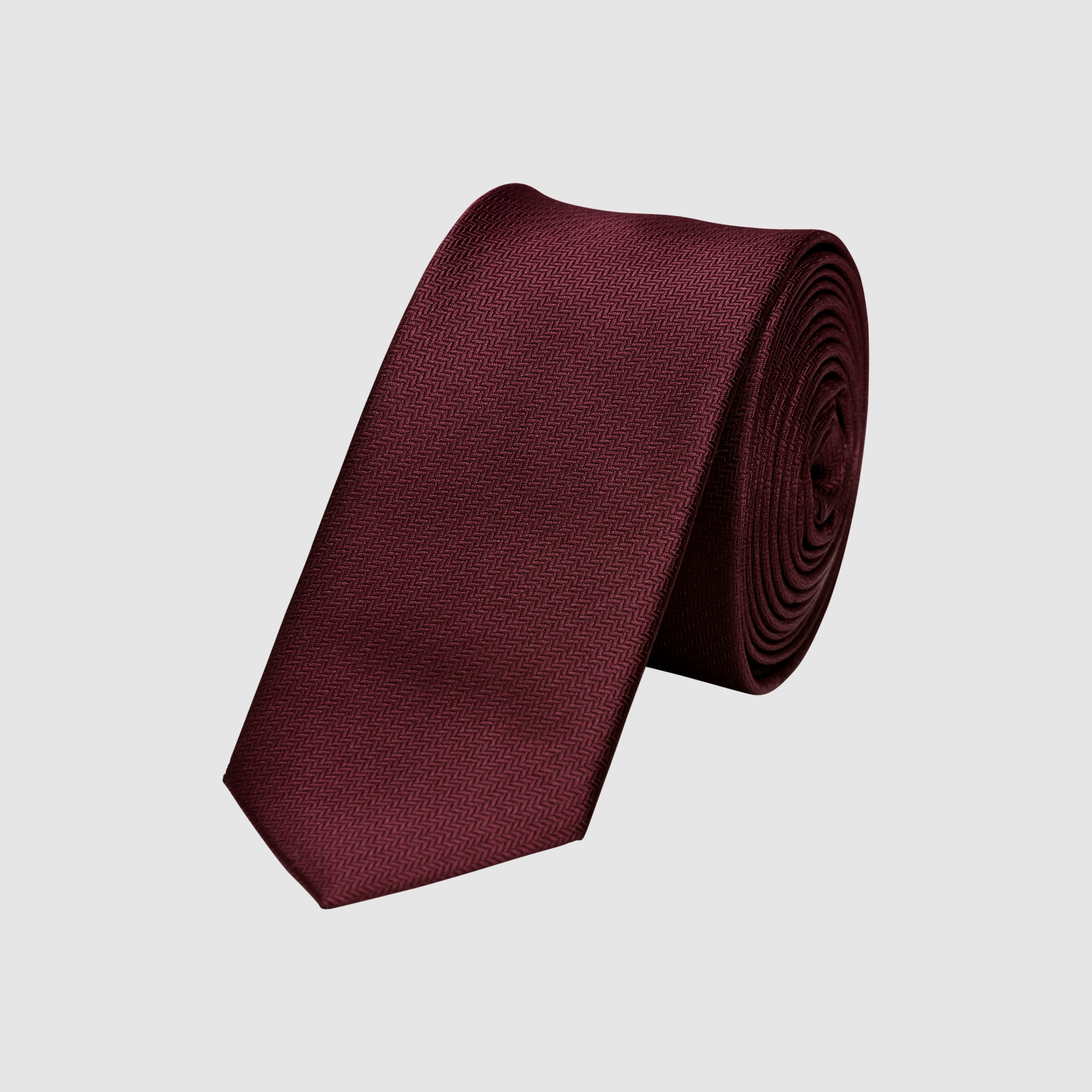 Red Herringbone 5 Cm Tie | Men's Accessories | yd AU