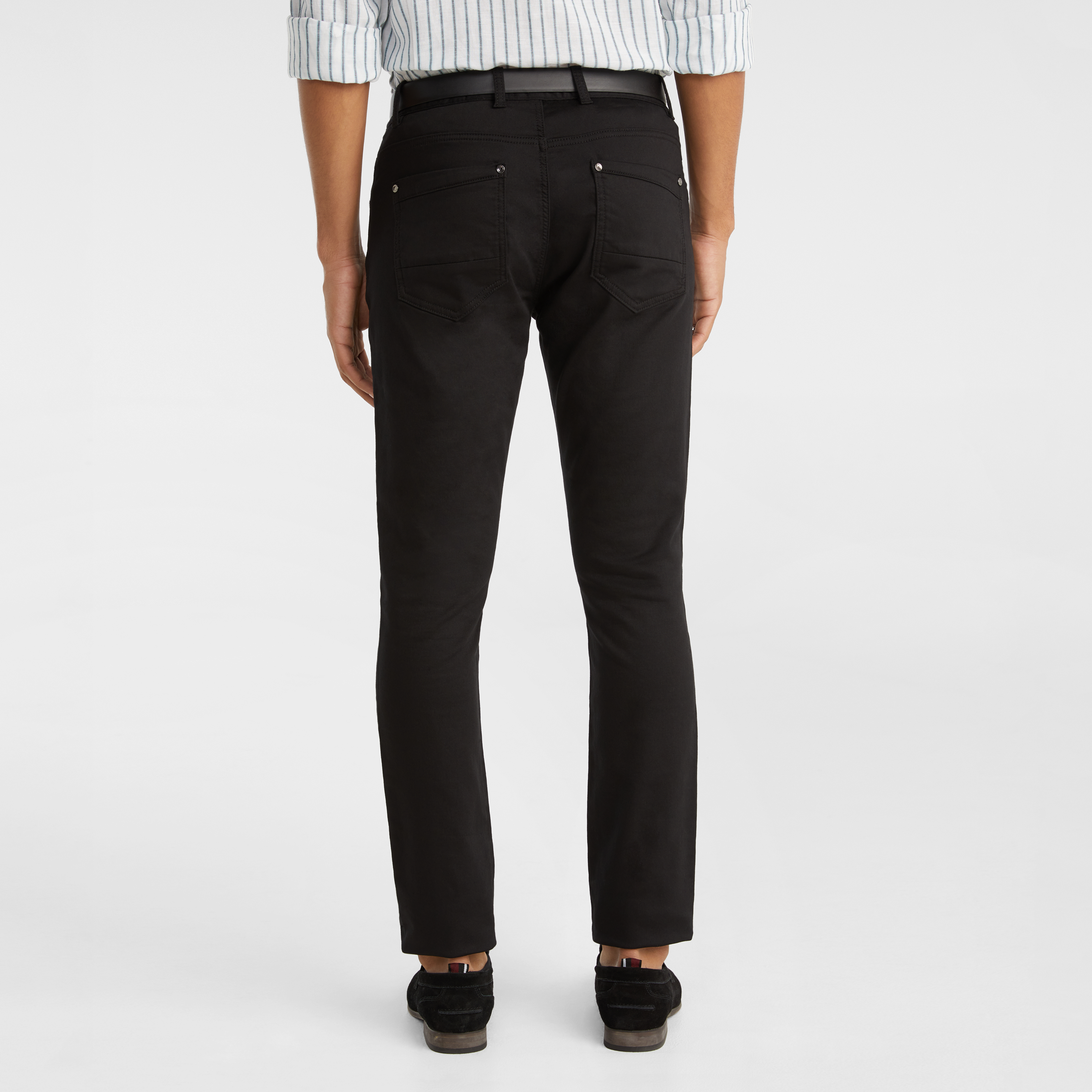 Black Nicol Skinny Chinos