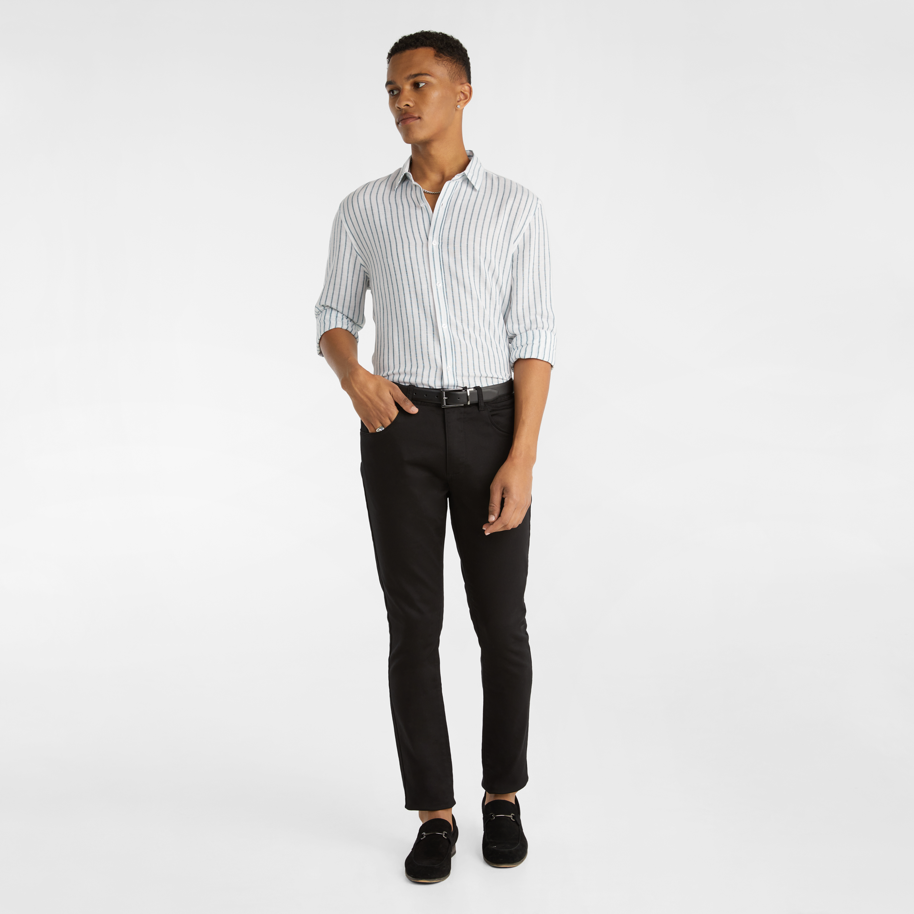 Black Nicol Skinny Chinos