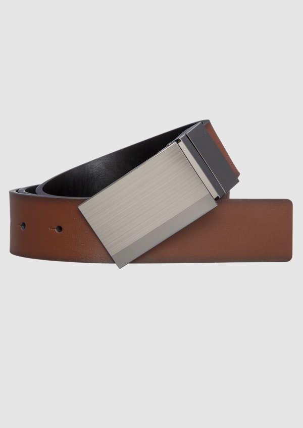 Brown Brown/Black Riley Reversible Belt