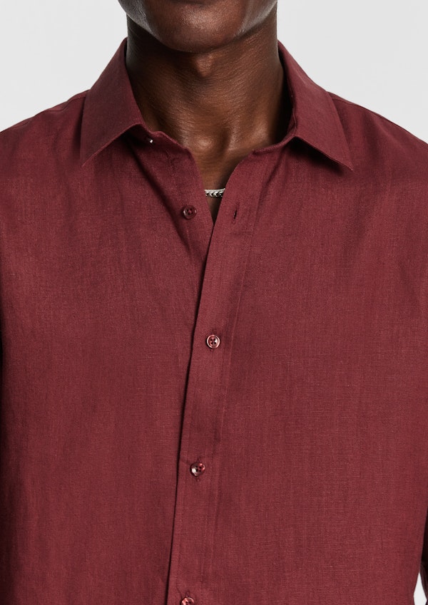 Brick West Hampton Pure Linen Shirt