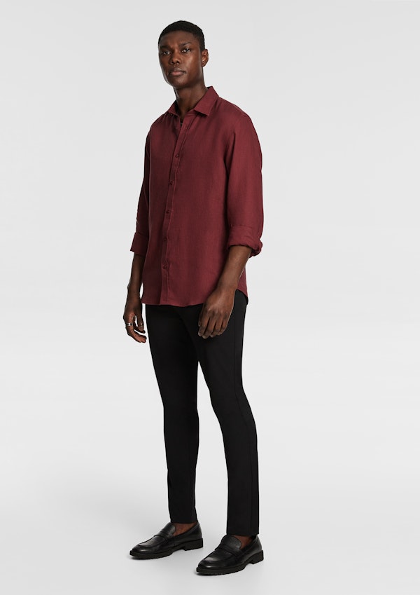 Brick West Hampton Pure Linen Shirt