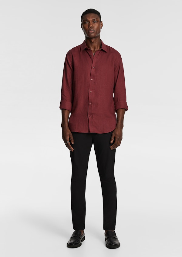 Brick West Hampton Pure Linen Shirt