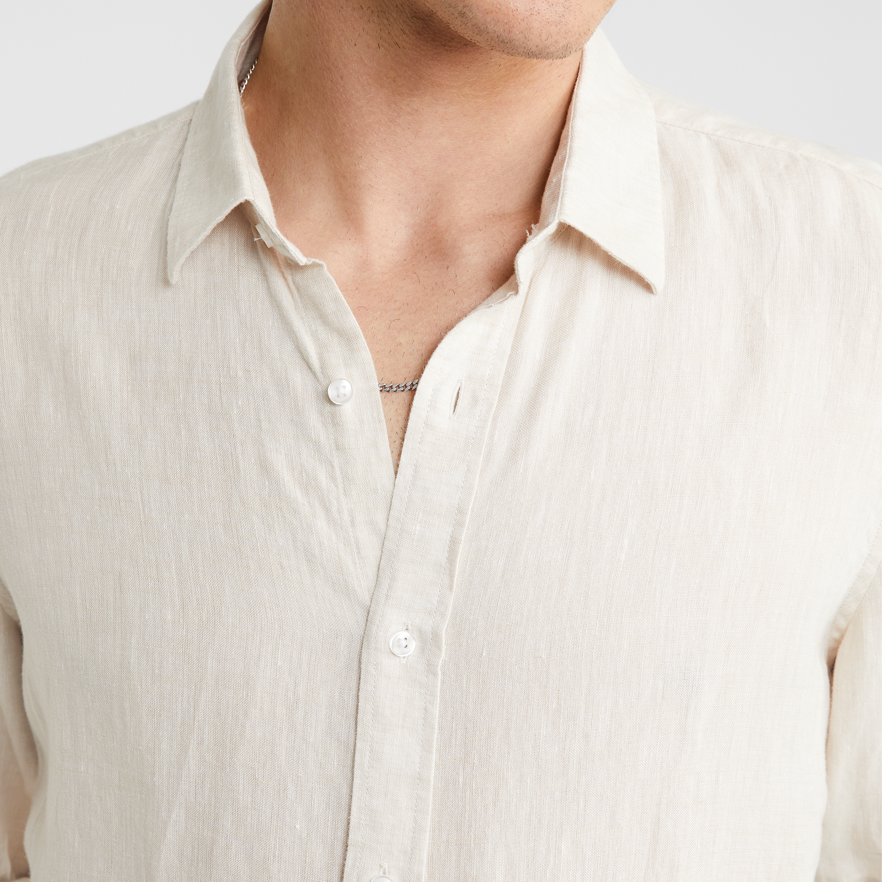 Natural West Hampton Pure Linen Shirt
