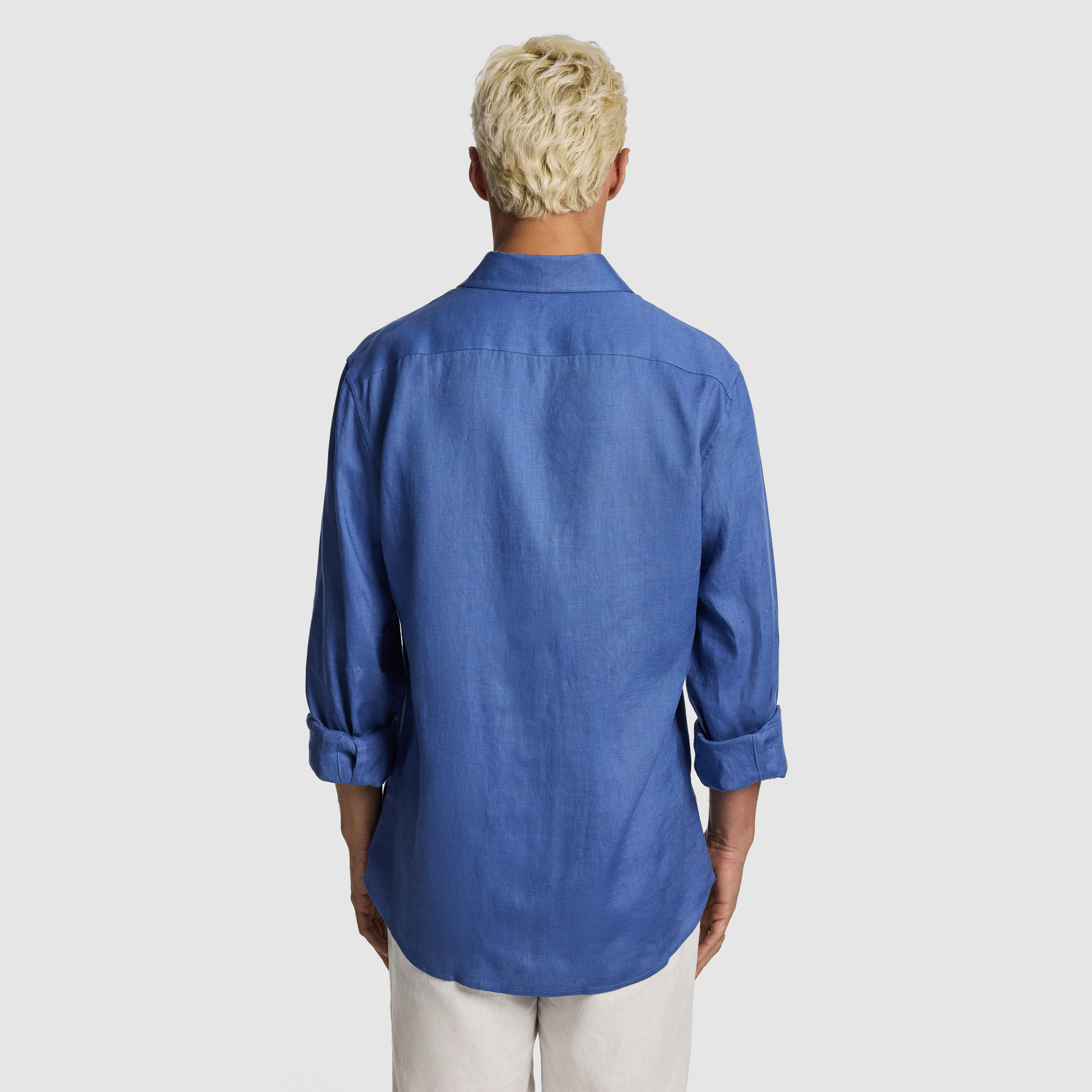 Vintage Blue West Hampton Pure Linen Shirt