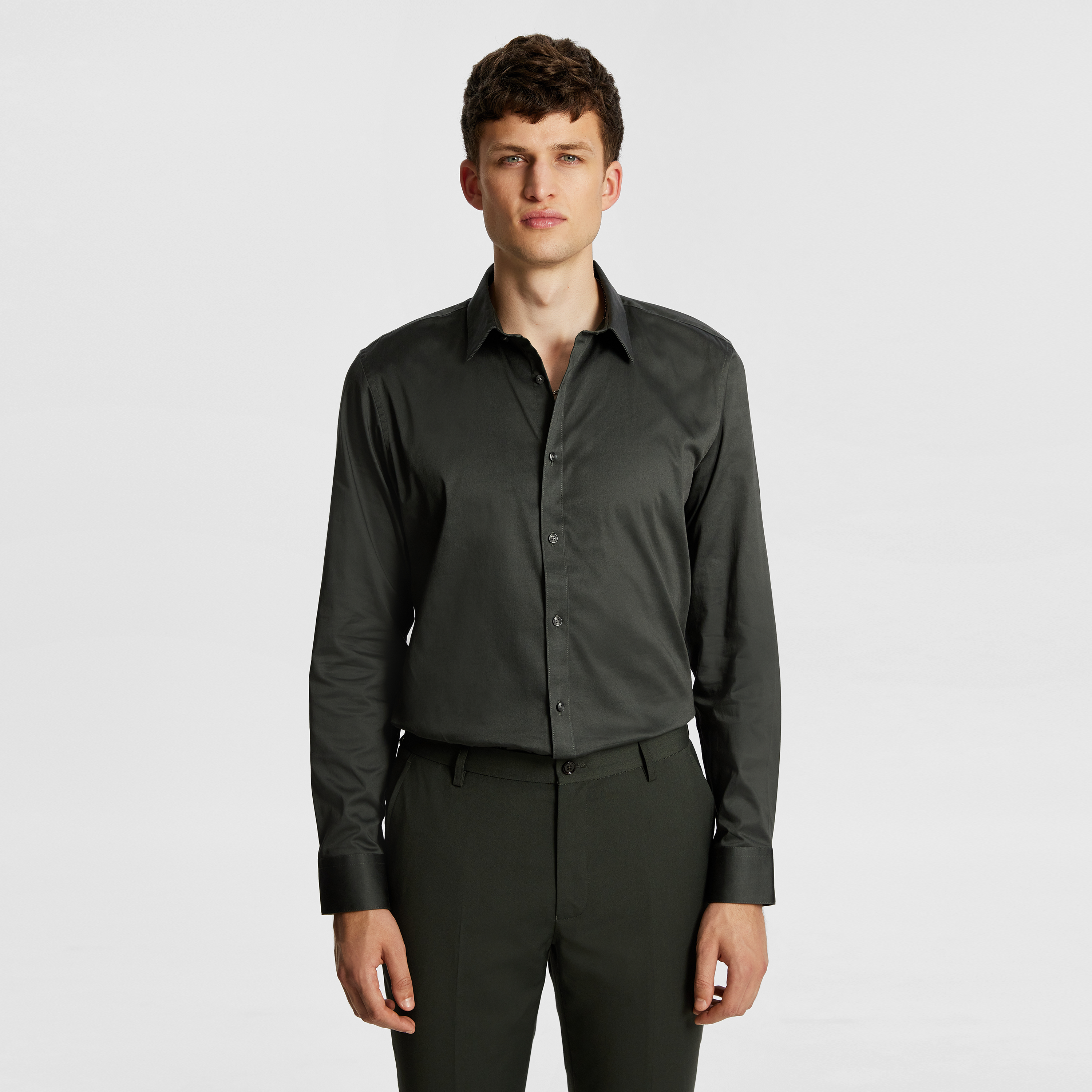 Mission Stretch Sateen Slim Fit Dress Shirt