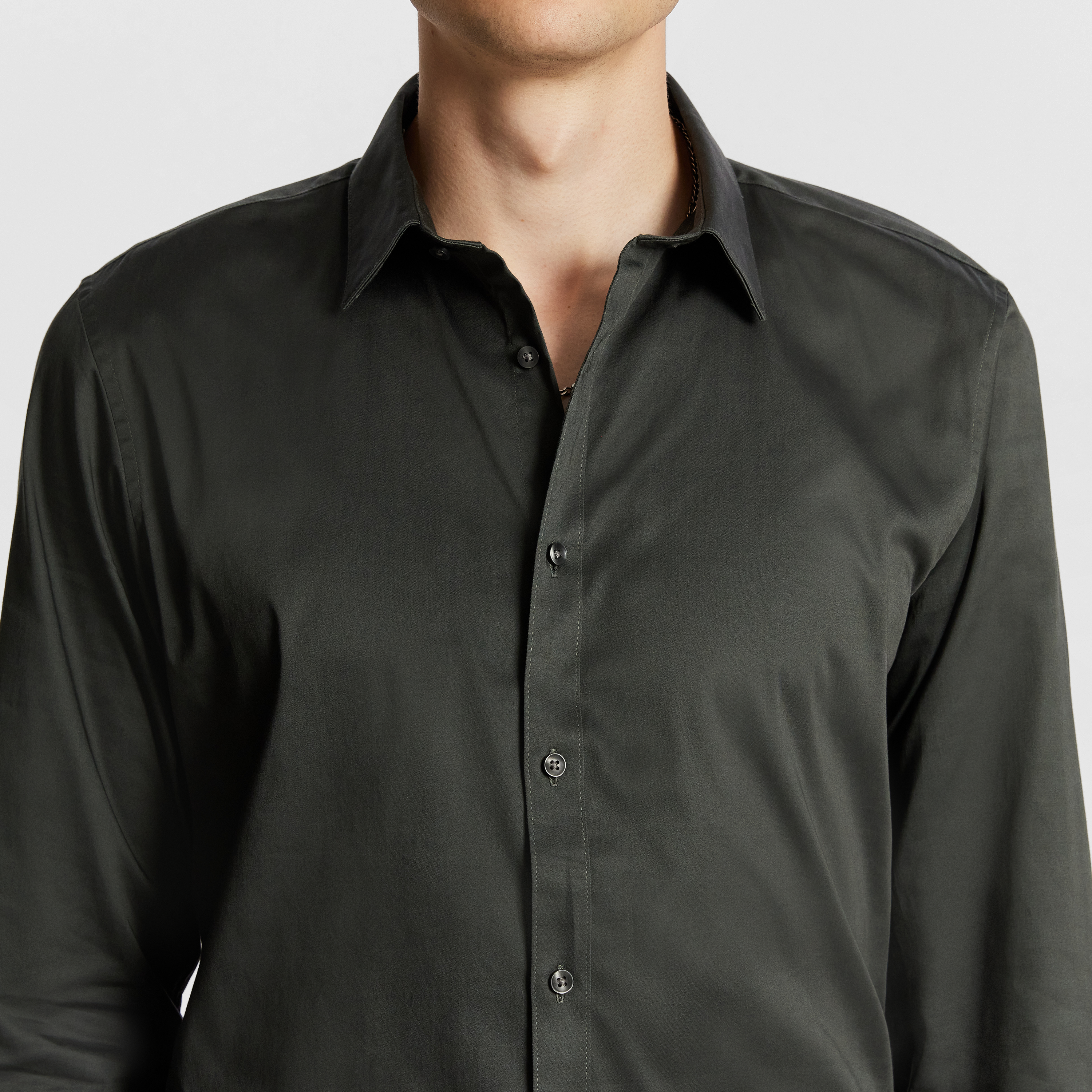 Mission Stretch Sateen Slim Fit Dress Shirt