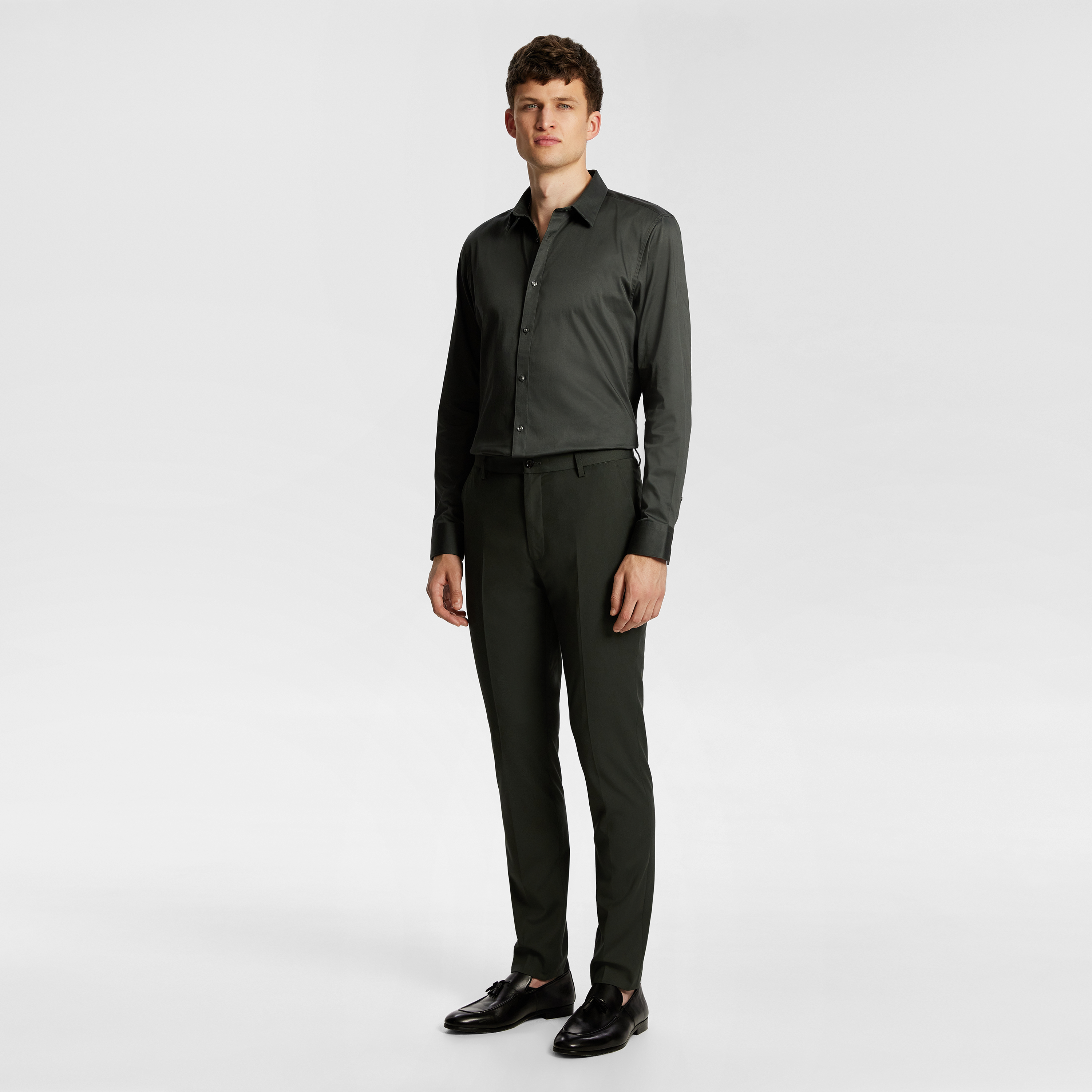 Mission Stretch Sateen Slim Fit Dress Shirt