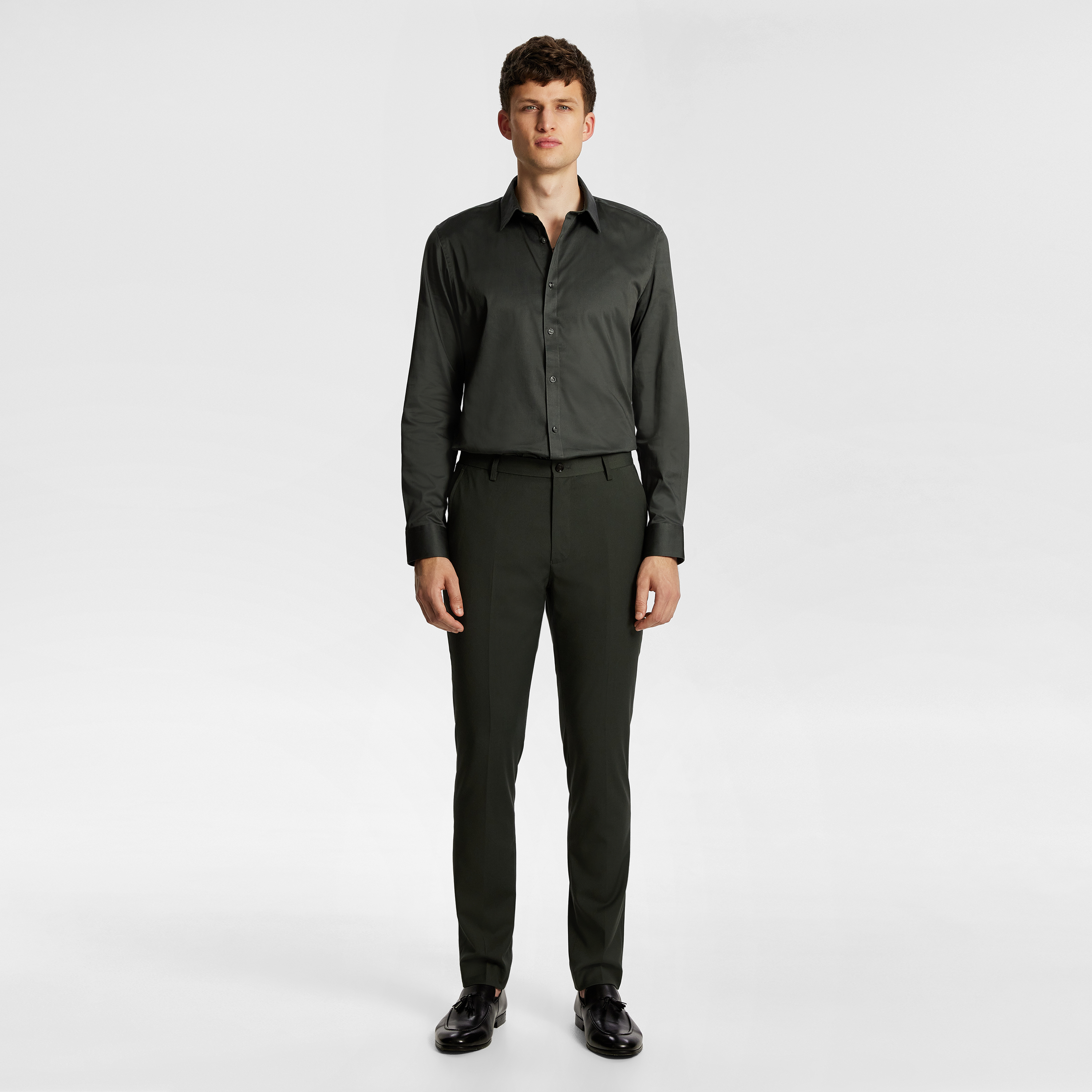 Mission Stretch Sateen Slim Fit Dress Shirt