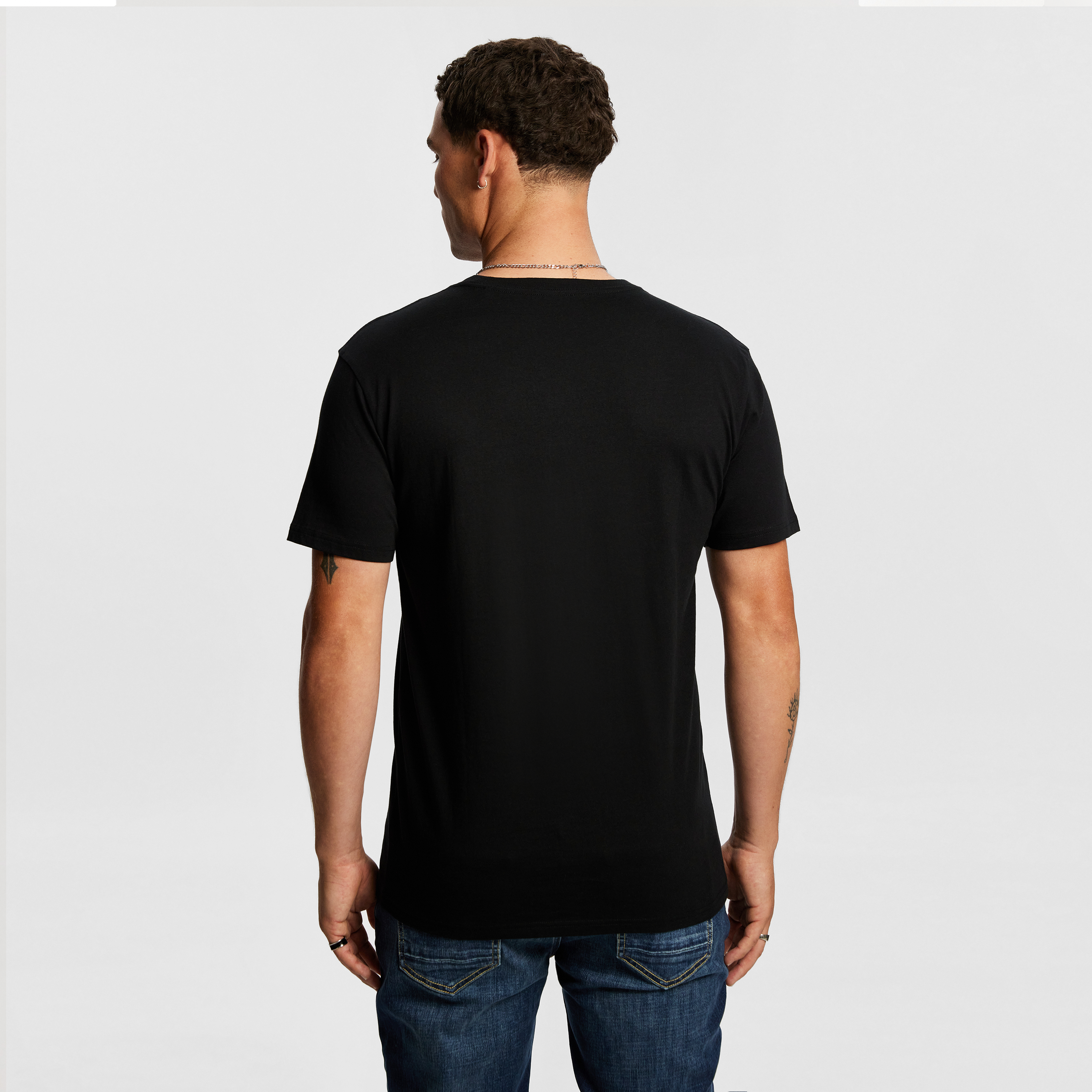Black Relaxed Basic Tee