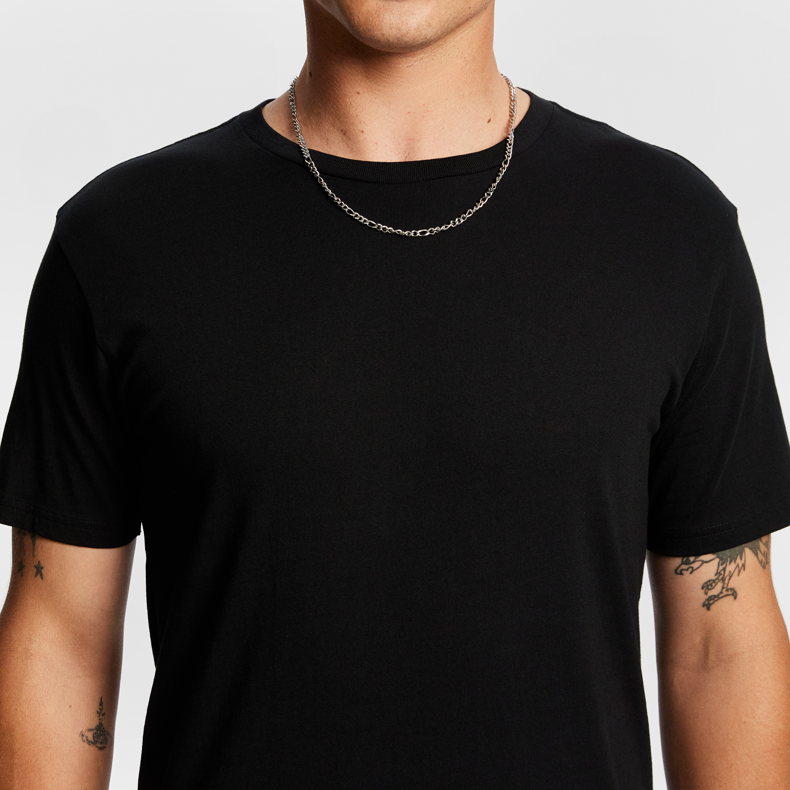 Black Relaxed Basic Tee