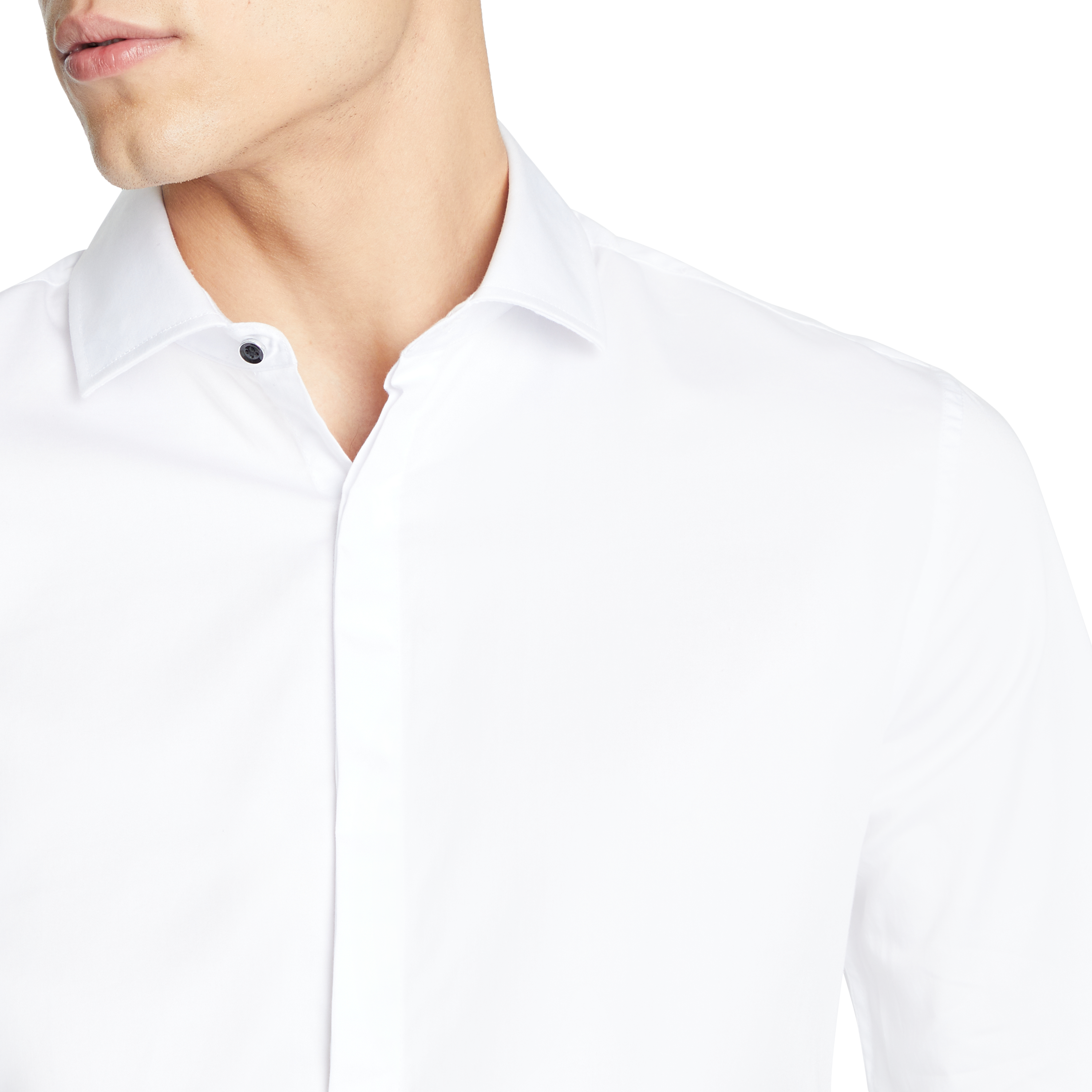 White Modena Slim Dress Shirt | Men's 