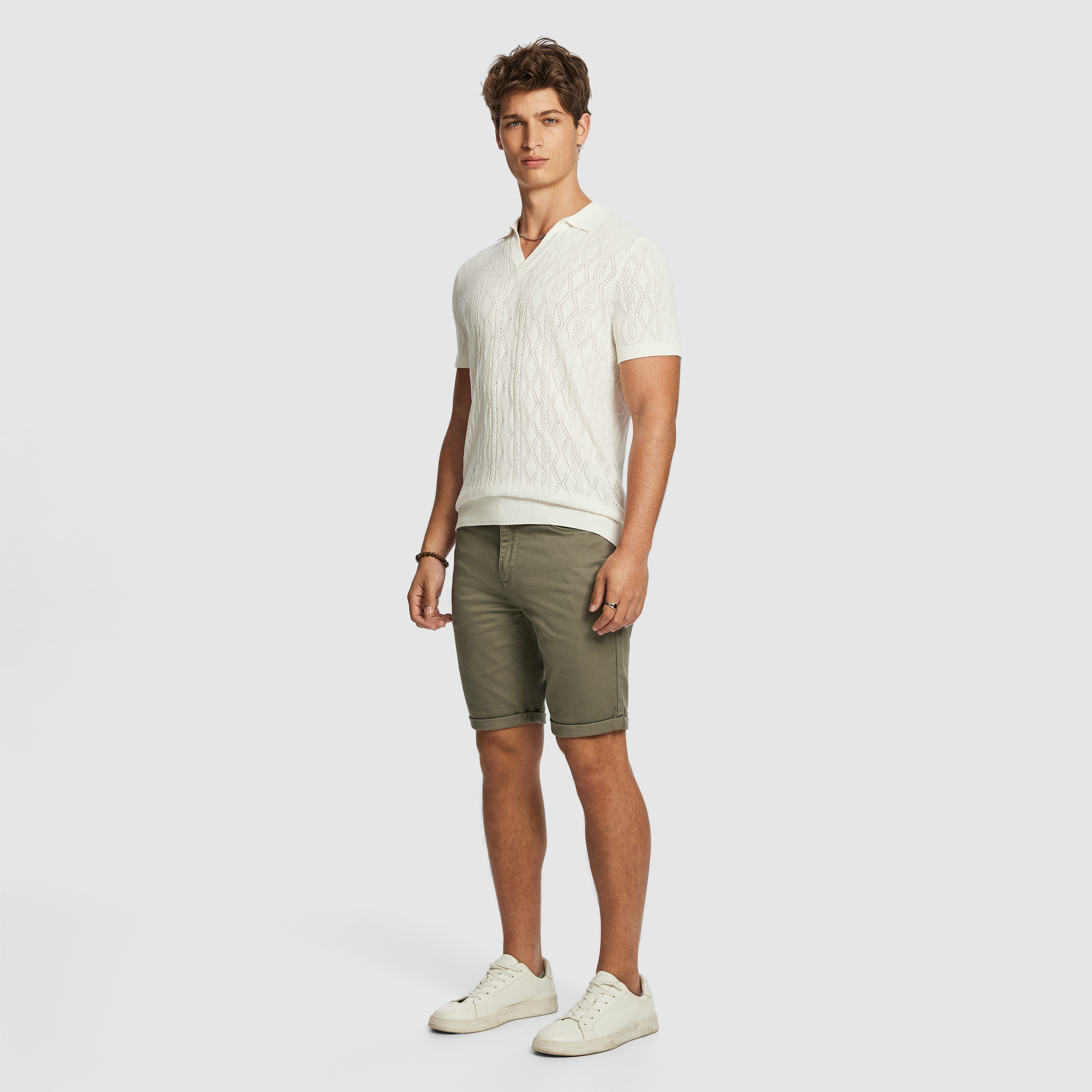 Khaki Green Herston Chino Short