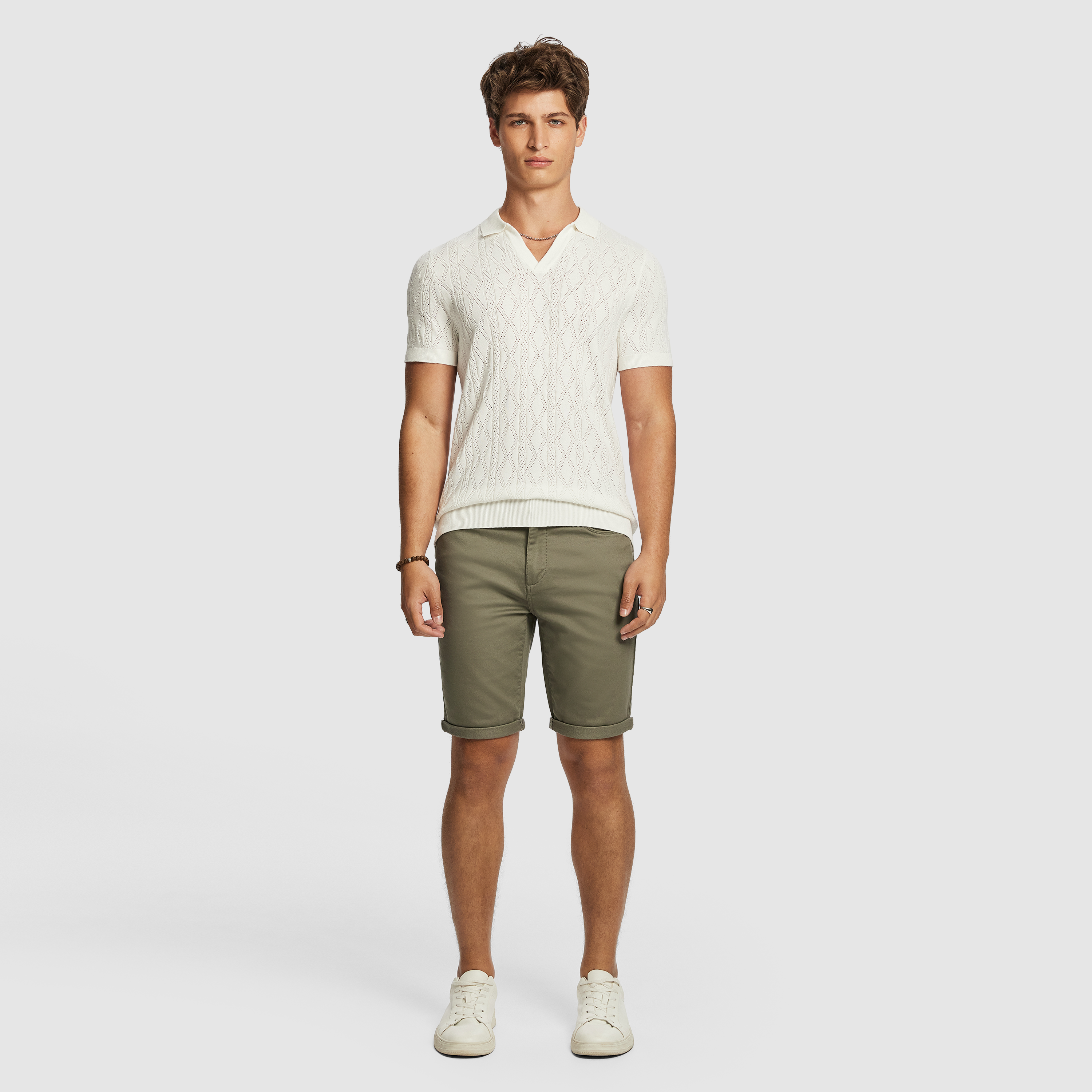 Khaki Green Herston Chino Short