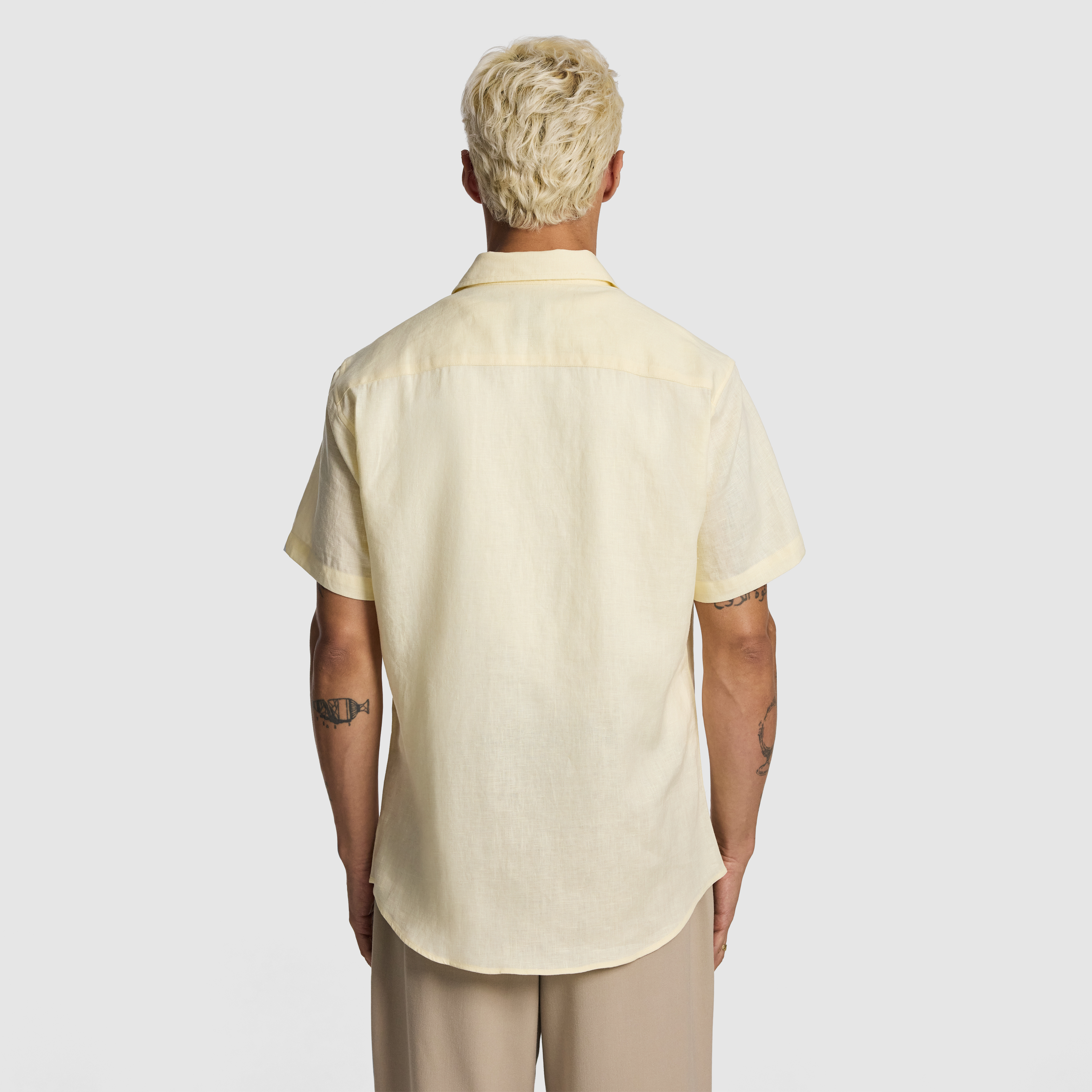 Yellow Lewis Pure Linen Shirt