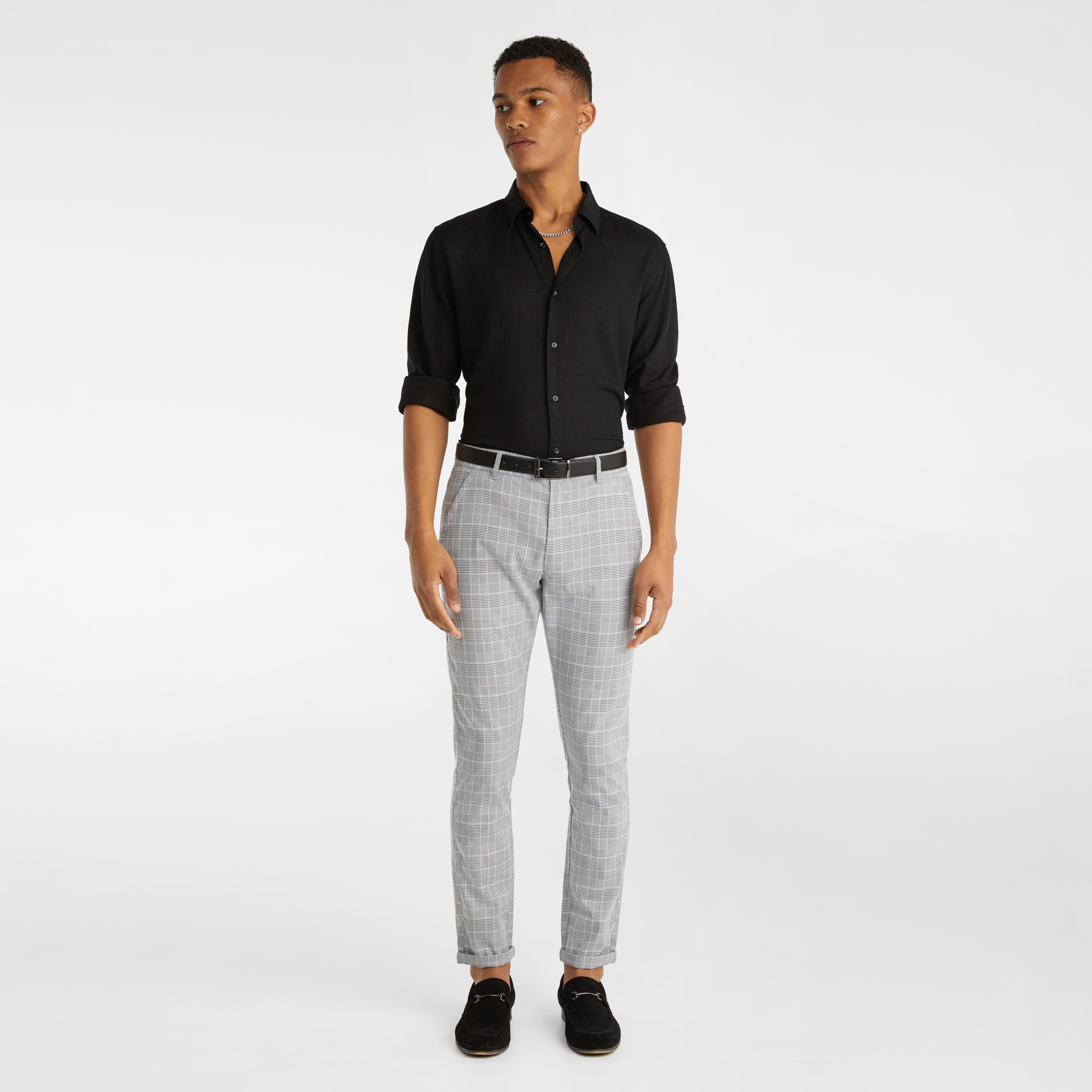 Santana Check Skinny Chinos