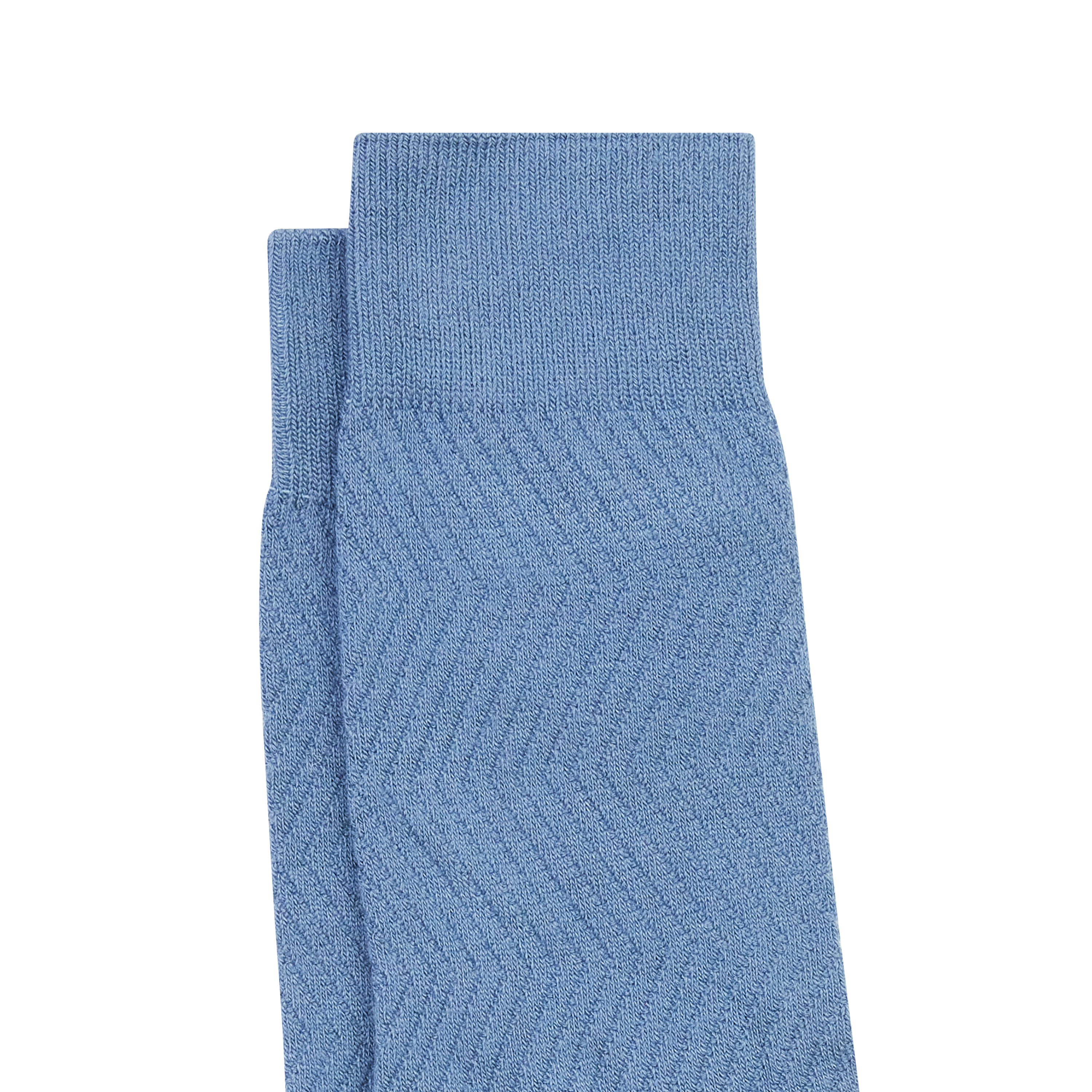 Blue Textured Bamboo Sock
