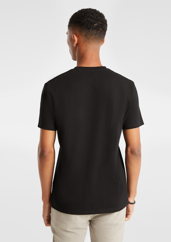 Black Wellington Textured Tee