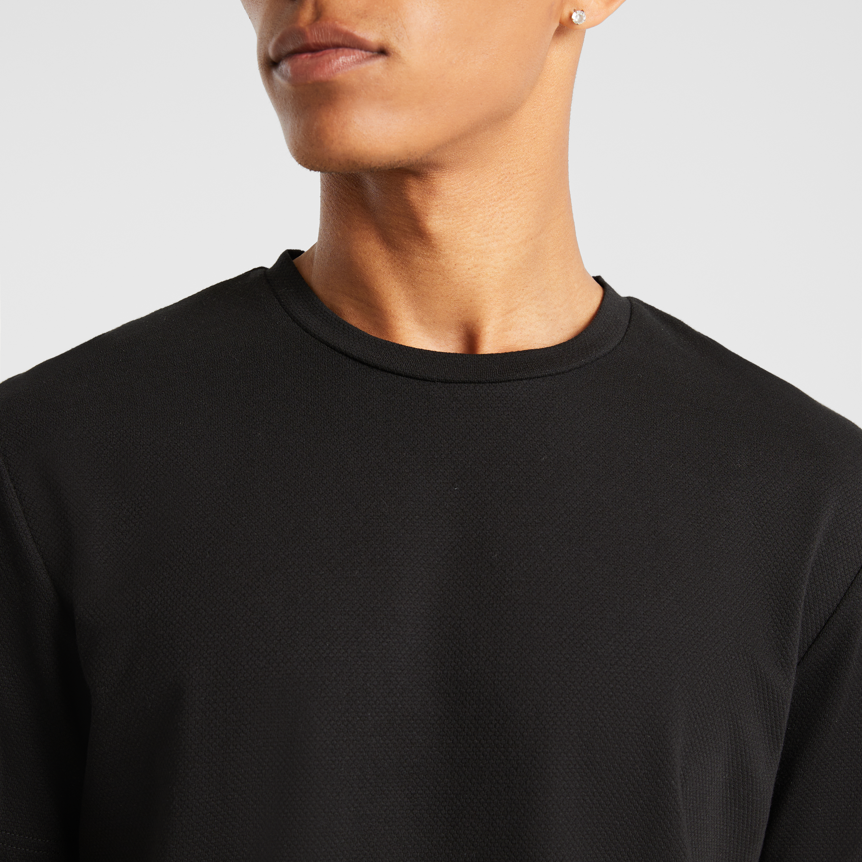 Black Wellington Textured Tee