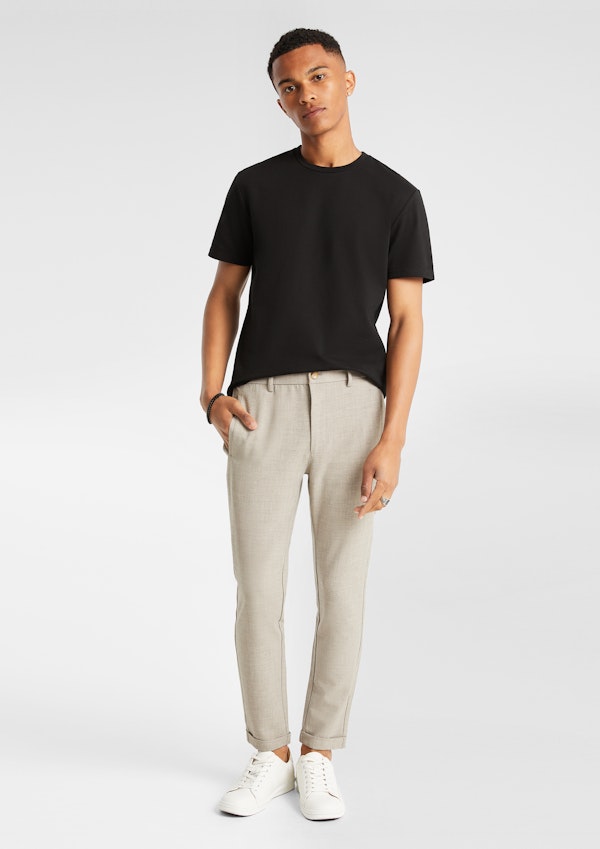 Black Wellington Textured Tee