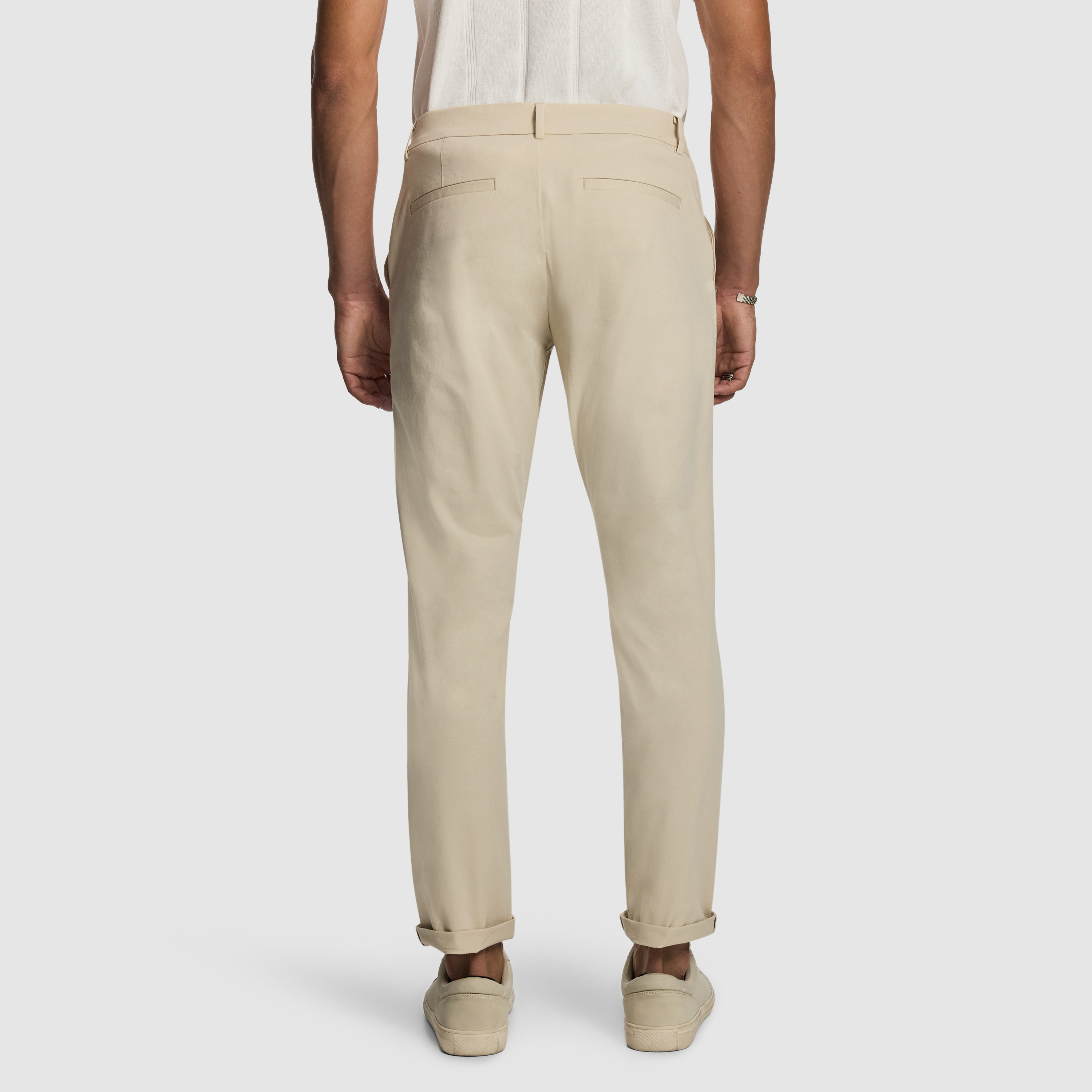 Beige Danny Super Stretch Slim Chinos