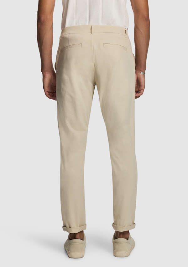 Beige Danny Super Stretch Slim Chinos