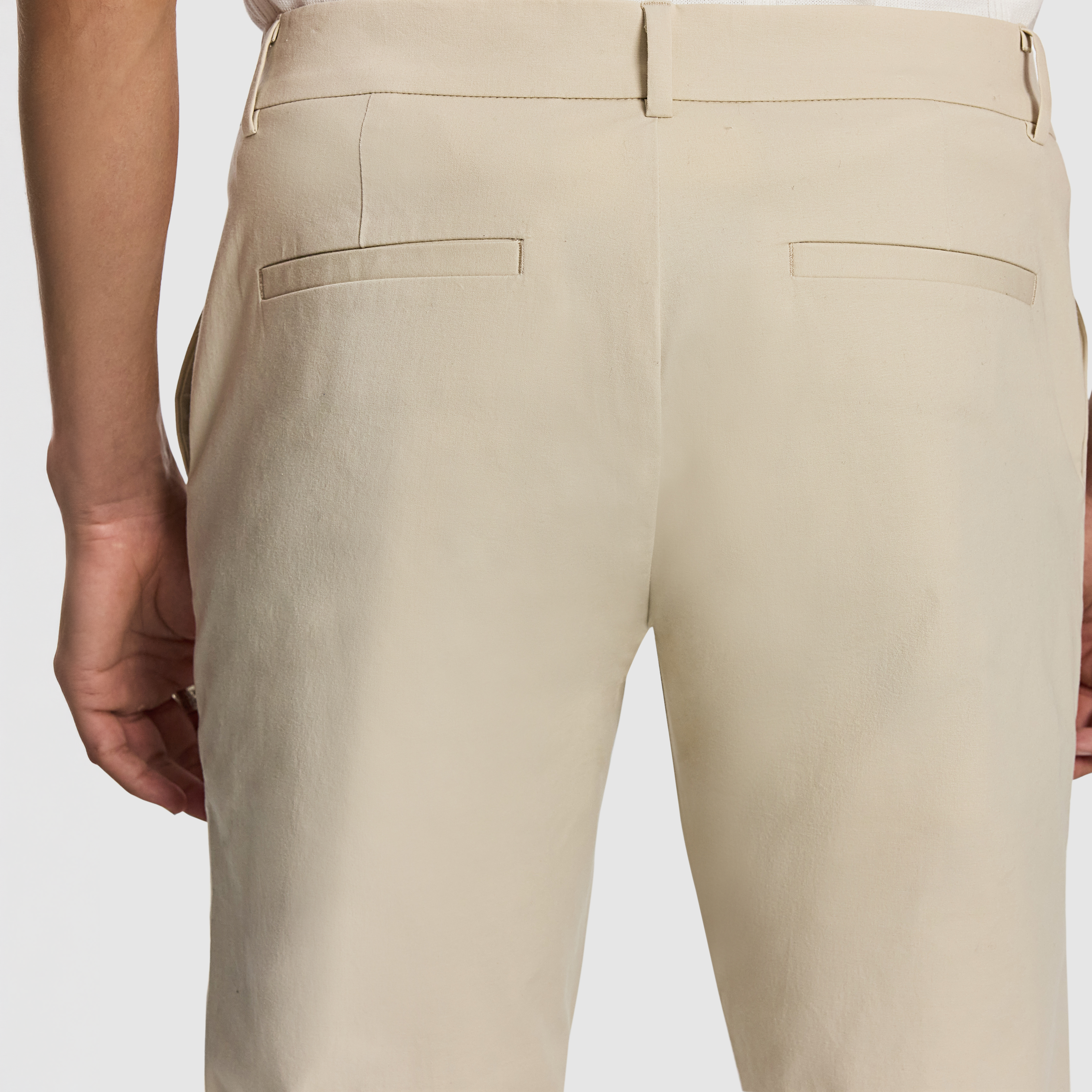Beige Danny Super Stretch Slim Chinos