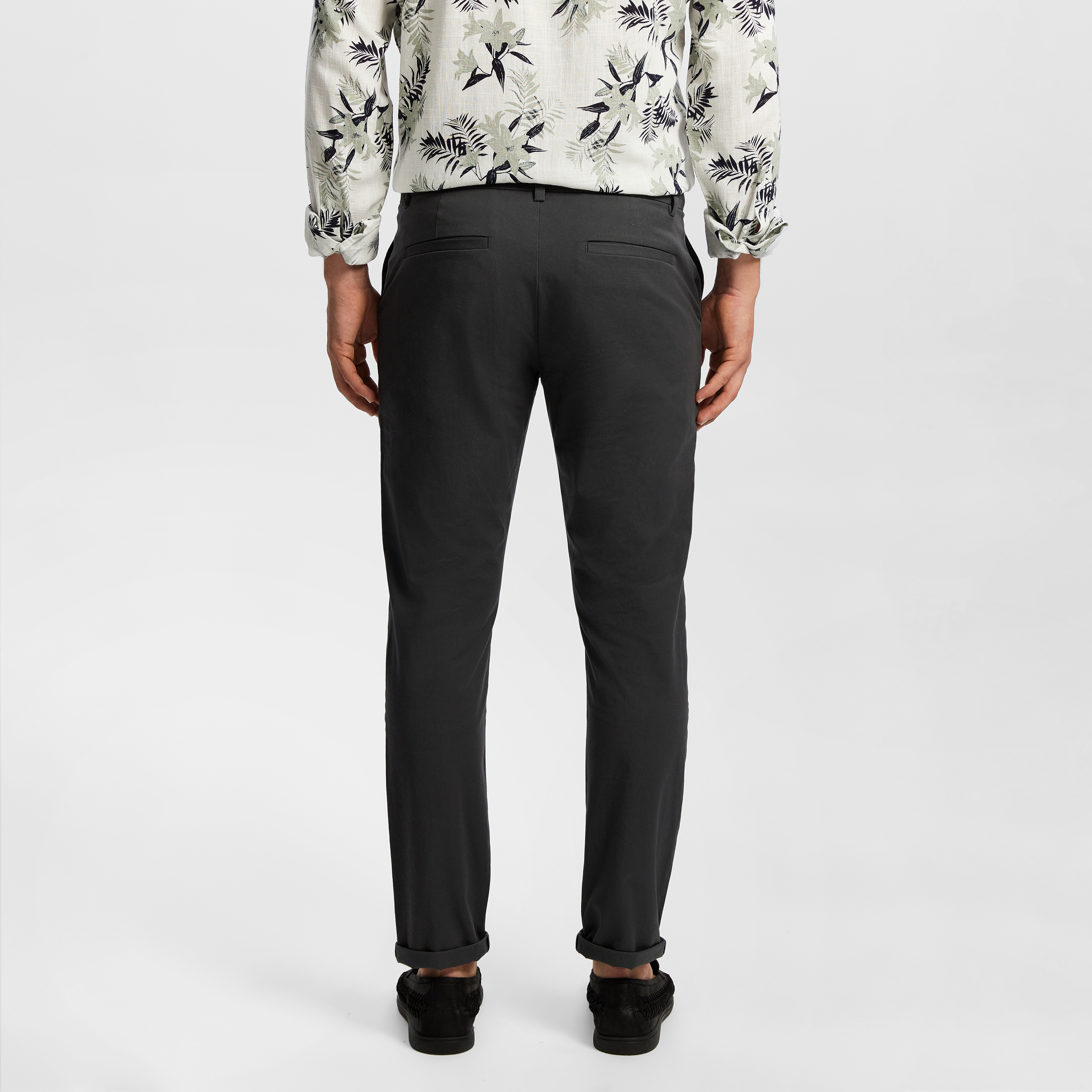 Charcoal Danny Super Stretch Slim Chinos