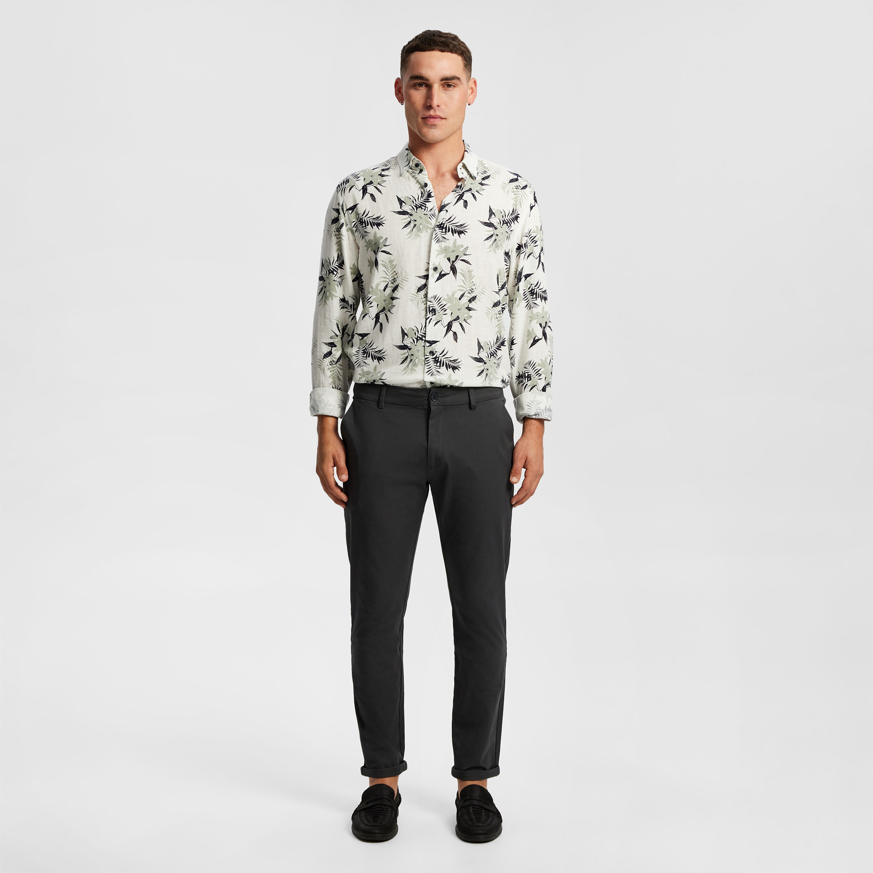 Charcoal Danny Super Stretch Slim Chinos