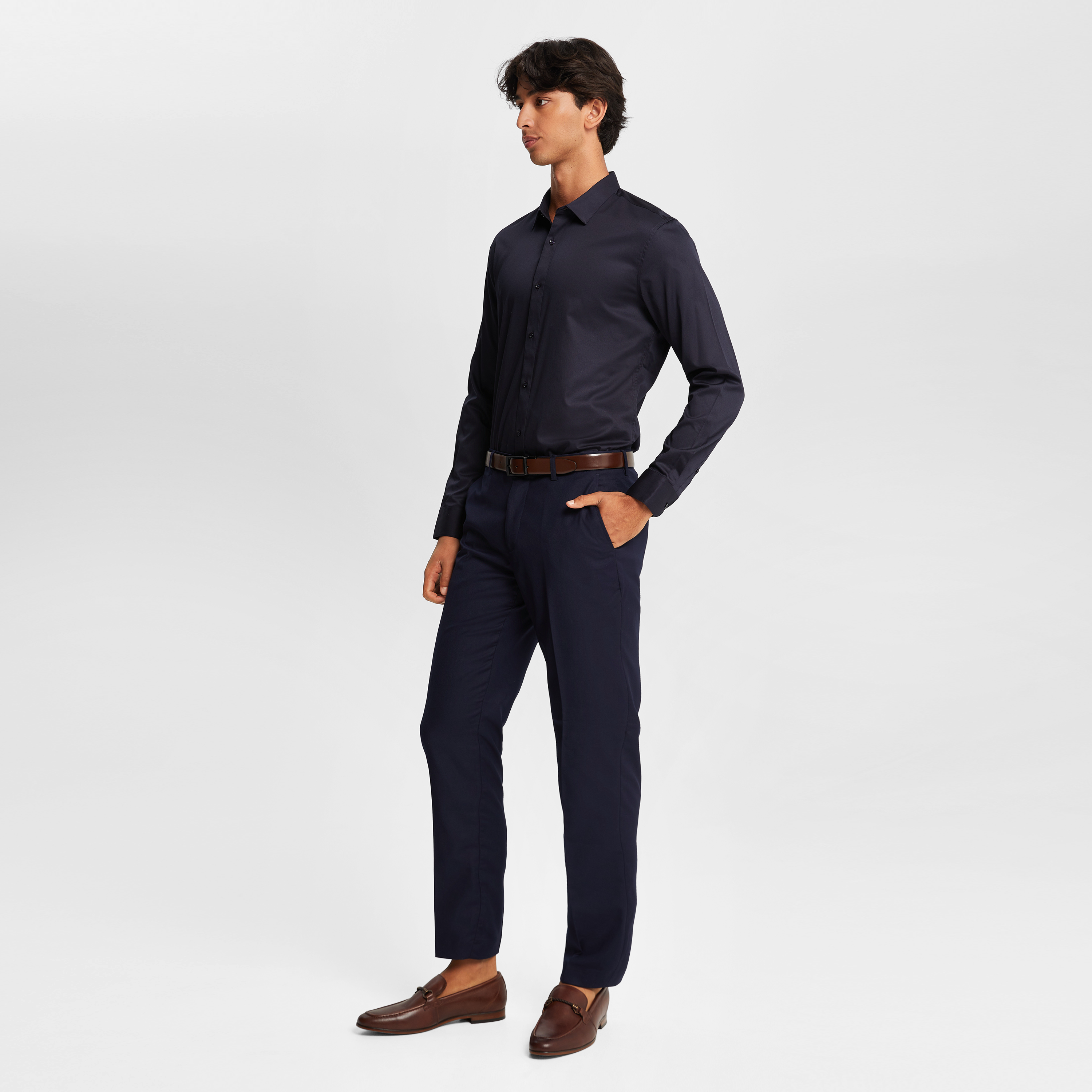 Dark Blue Marina Slim Dress Pant