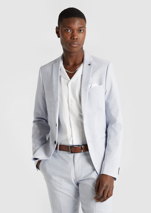 Grey Clayton Skinny Suit Jacket