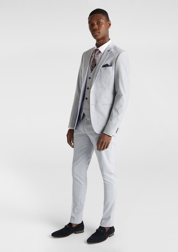 Grey Clayton Skinny Suit Jacket