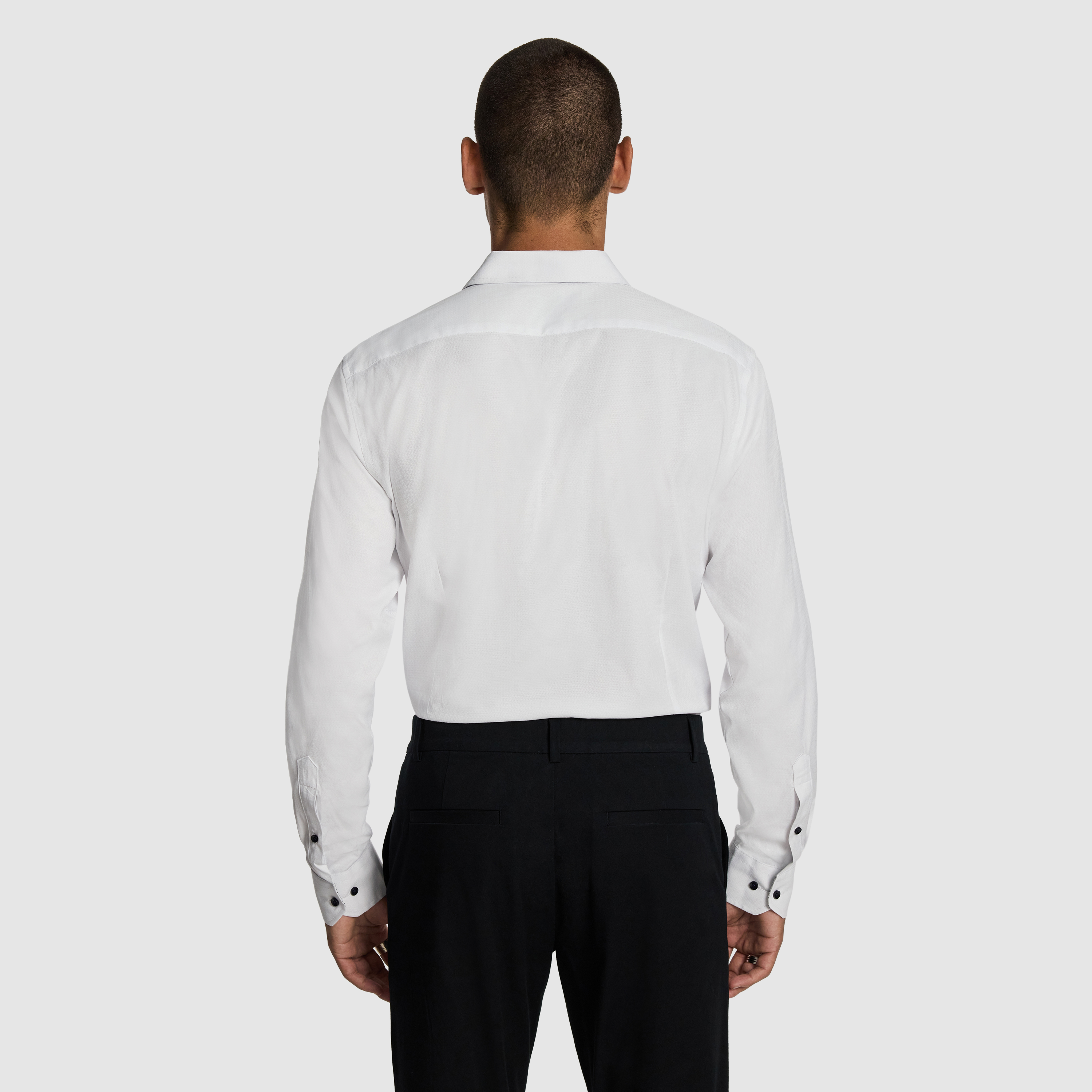 Heart Textured Slim Shirt