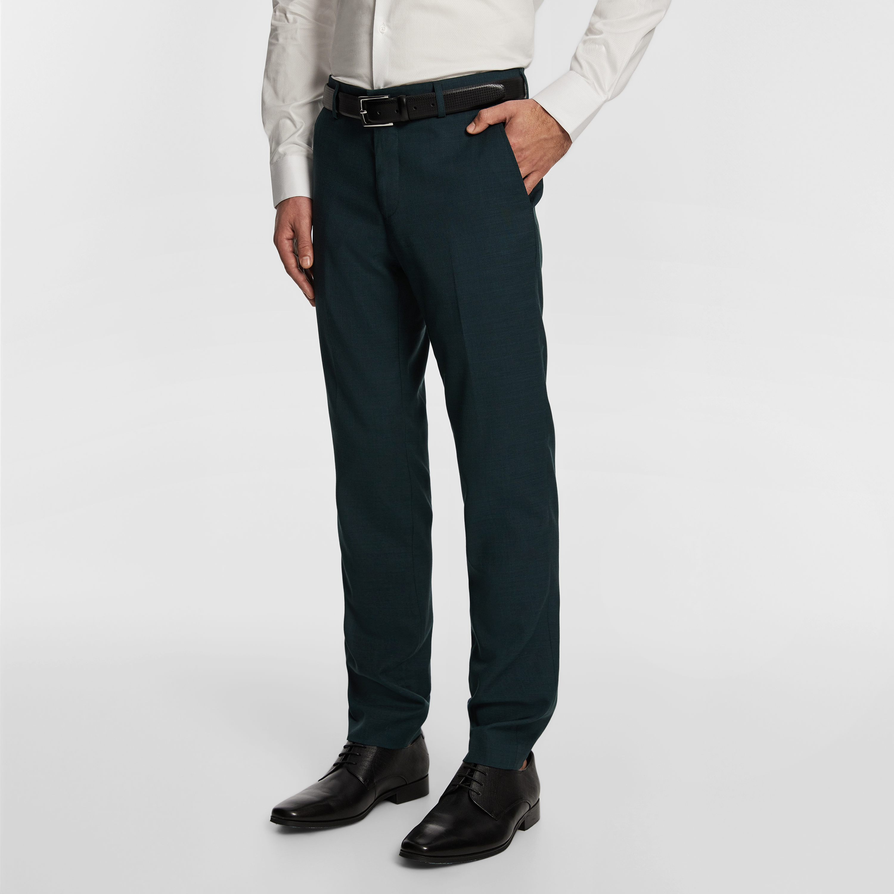 Teal Lukey Slim Dress Pant