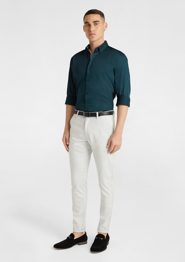 Teal Driver Slim Shirt