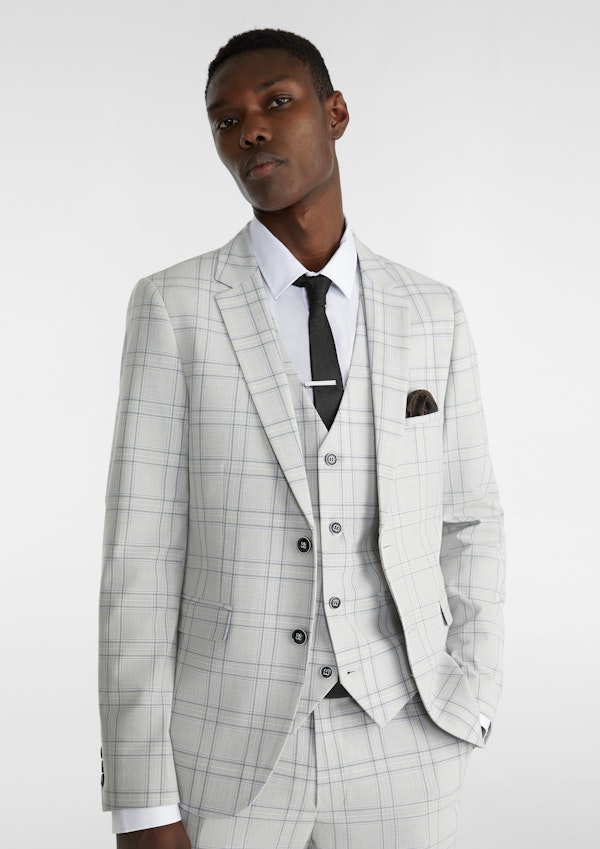 Patrick Check Skinny Suit Jack