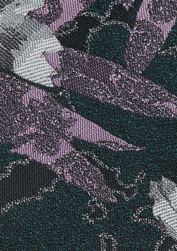 Black Puglia Floral 6.5 Cm Tie