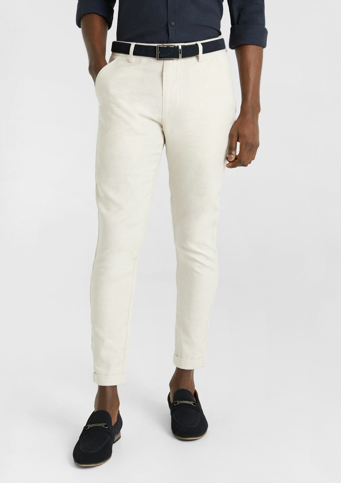 Amare Skinny Linen Blend Chino