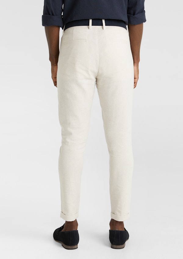 Natural Amare Skinny Linen Blend Chino