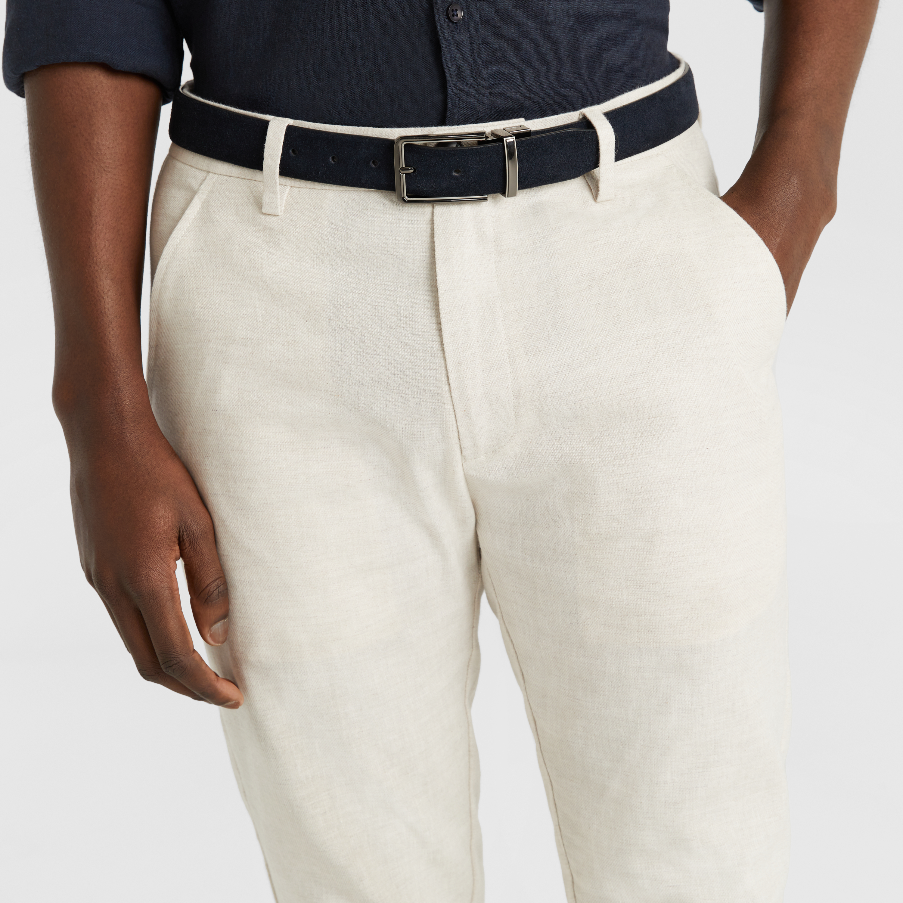 Amare Skinny Linen Blend Chino
