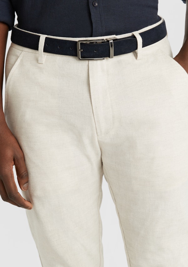 Natural Amare Skinny Linen Blend Chino