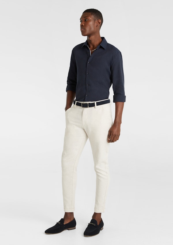 Natural Amare Skinny Linen Blend Chino