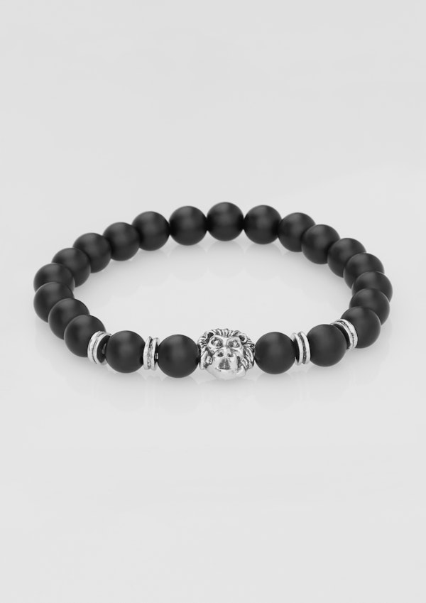 Black Bead Bracelet