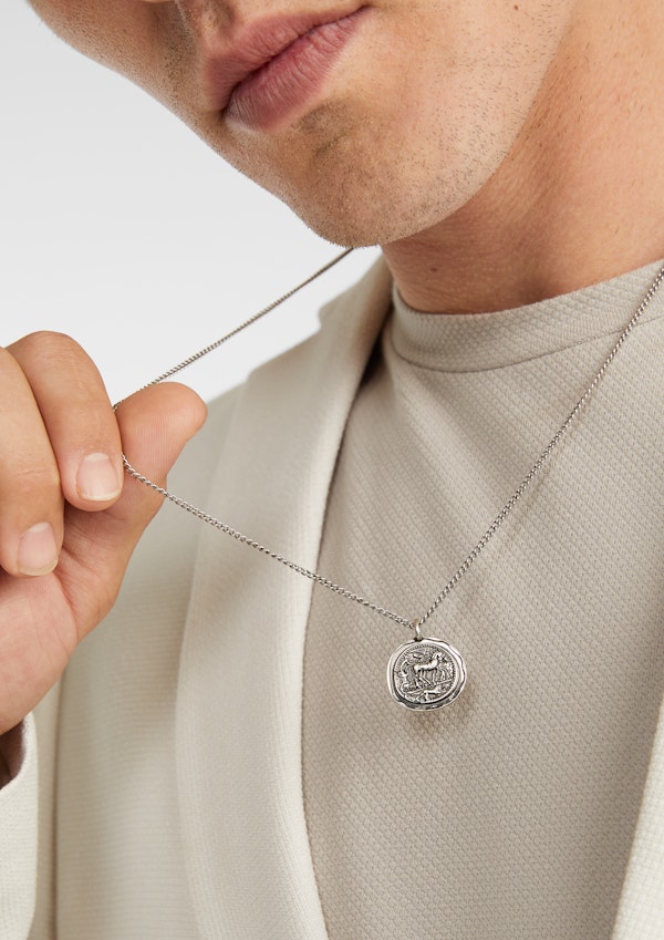 Silver Templar Pendant Necklace