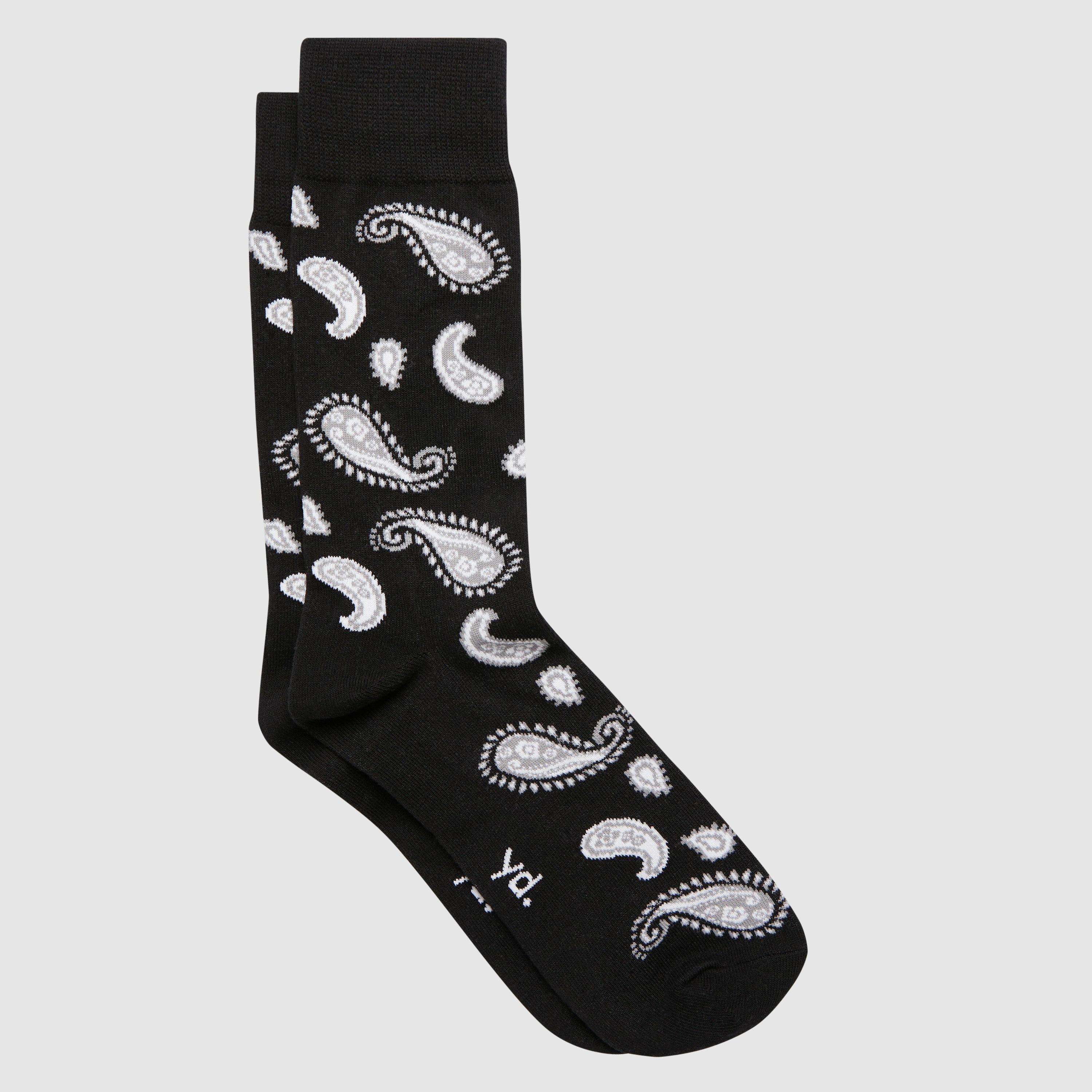 Black Paisley Sock Men's Accessories yd AU