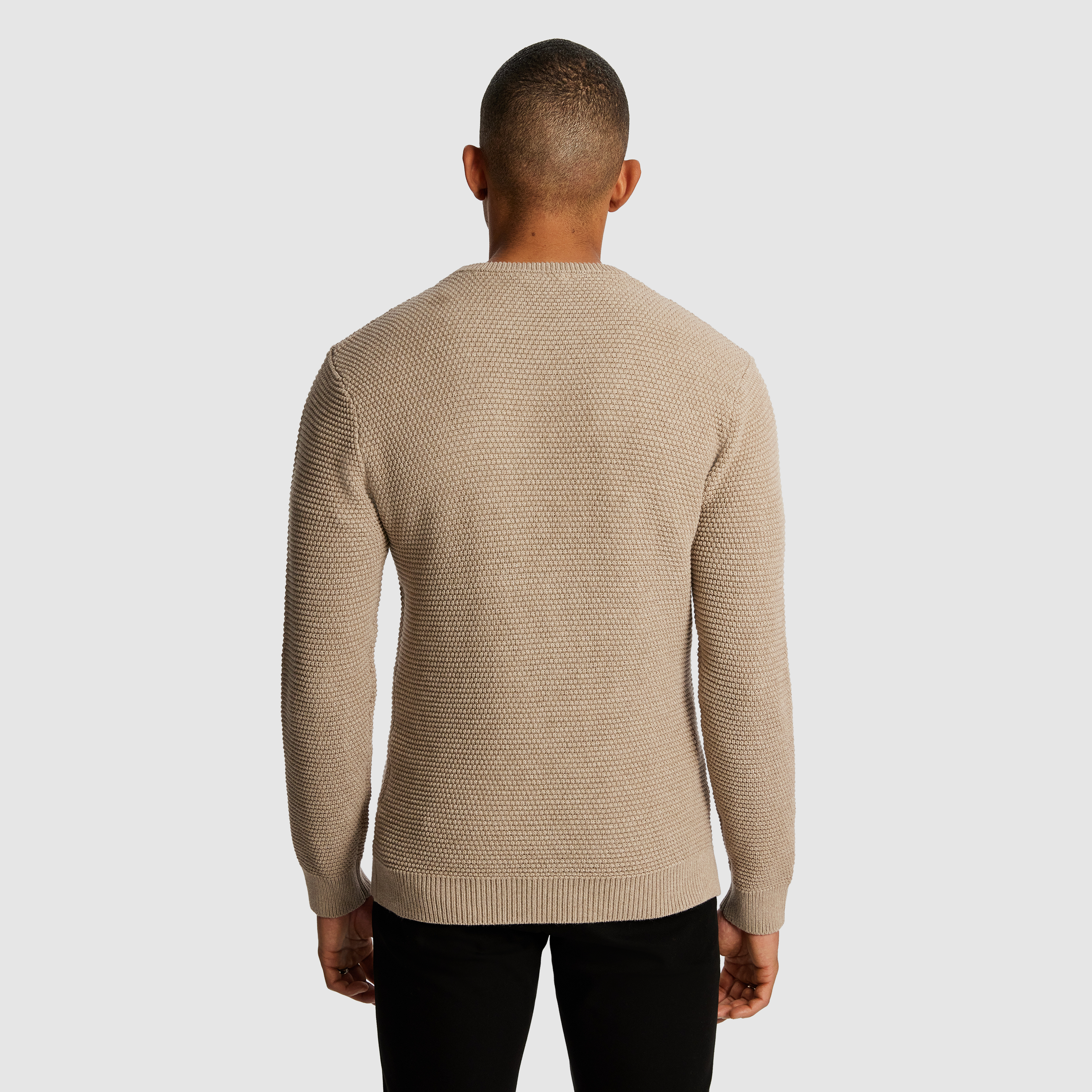 Natural Jayce Crew Neck Knit Jumper