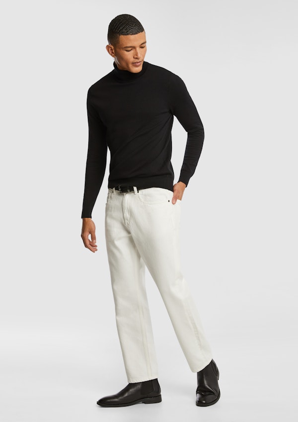 Black Gillespie Turtle Neck Knit