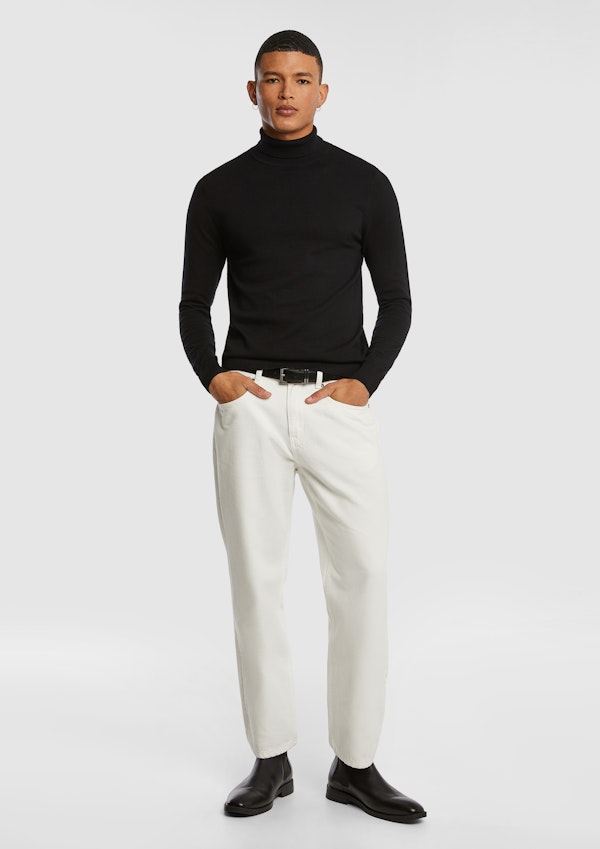 Black Gillespie Turtle Neck Knit