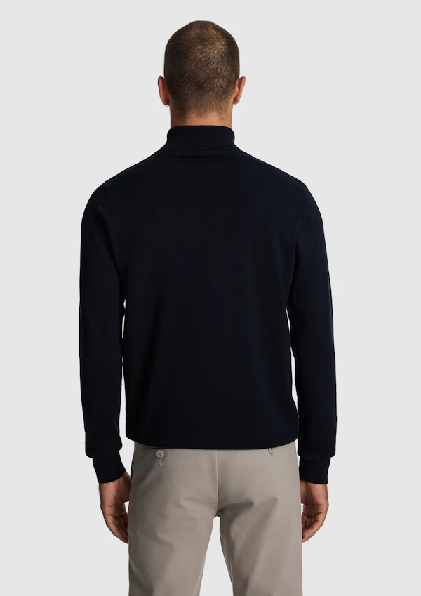 Petrol Gillespie Turtle Neck Knit