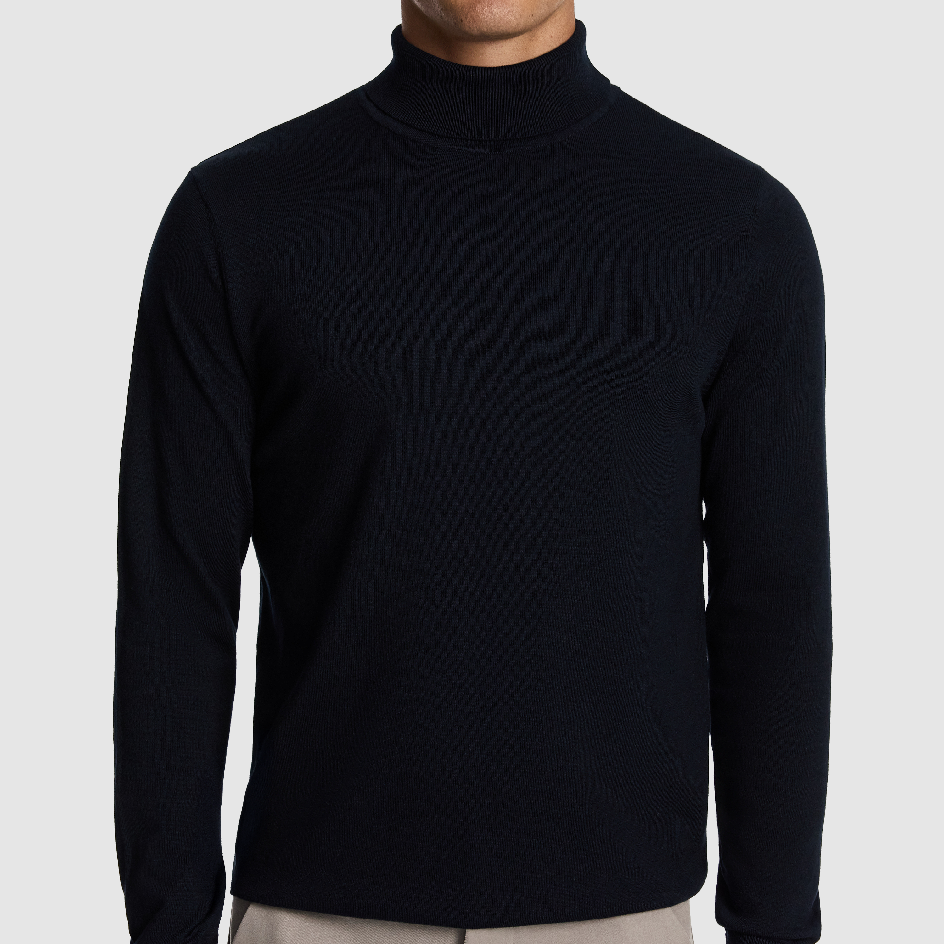 Petrol Gillespie Turtle Neck Knit